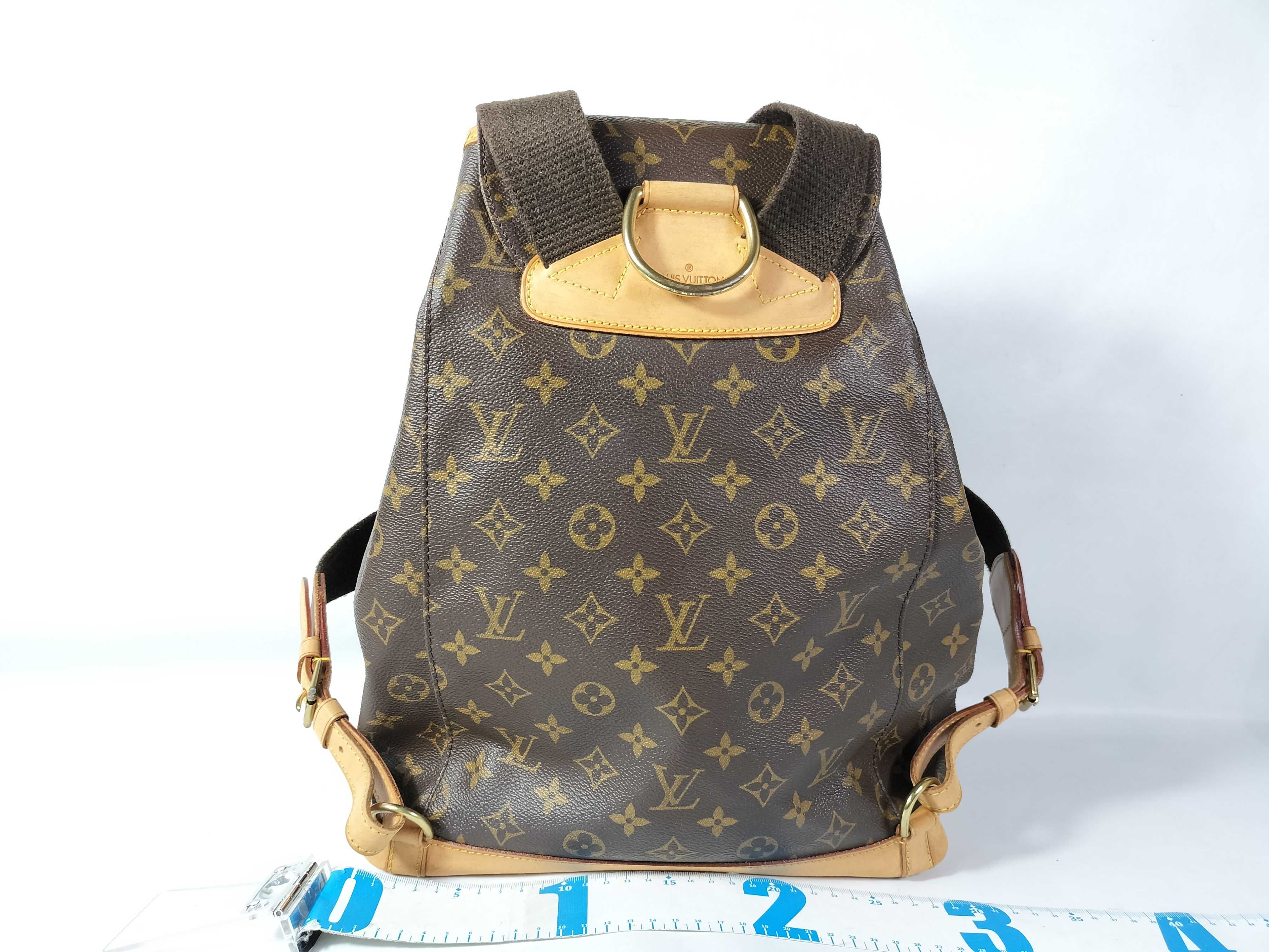 Monogram Louis Vuitton Montsouris GM M51135 Monogram Bag Backpack — view 2