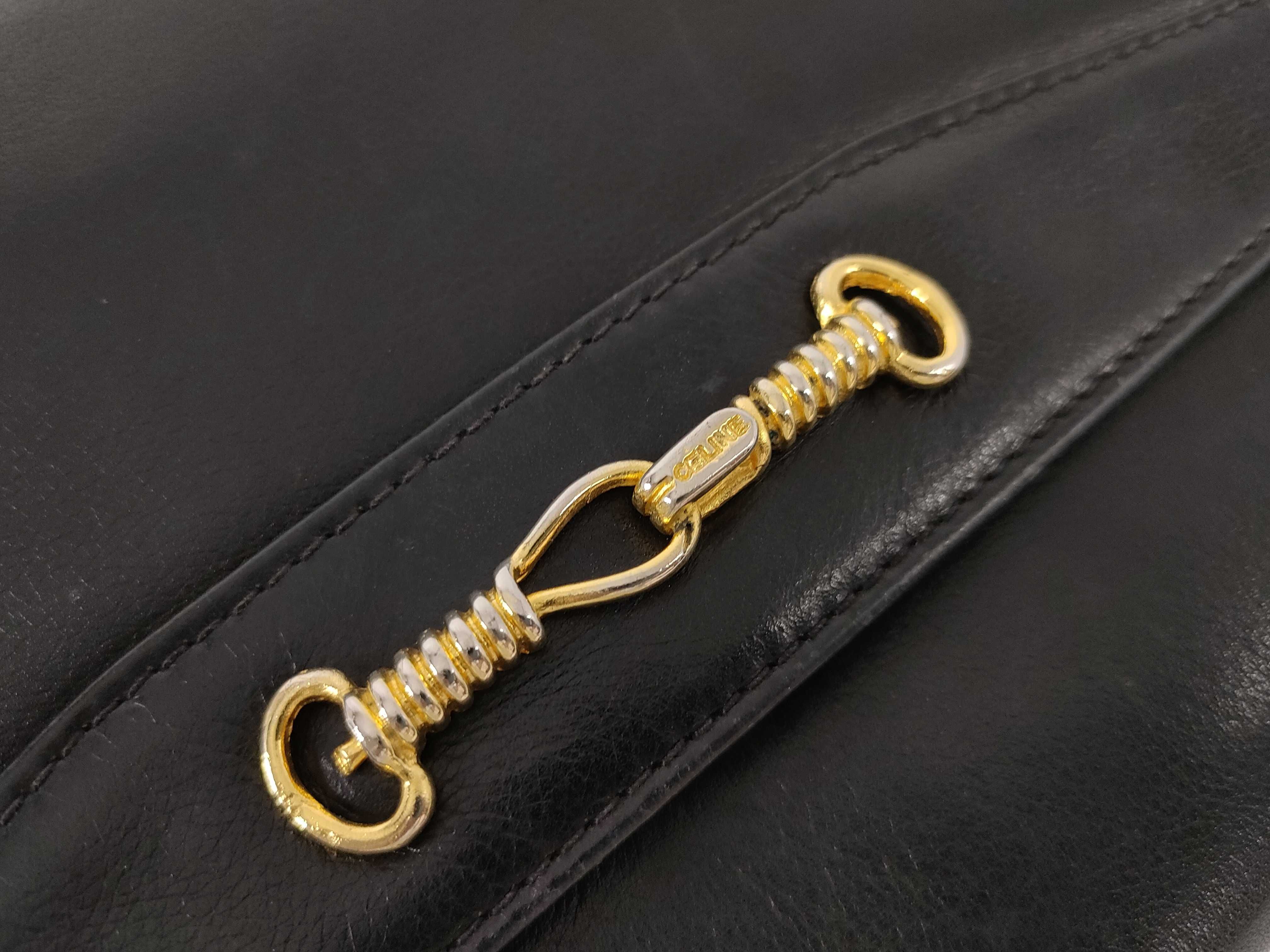 Shoulder Bag Horsebit Leather Black — view 15
