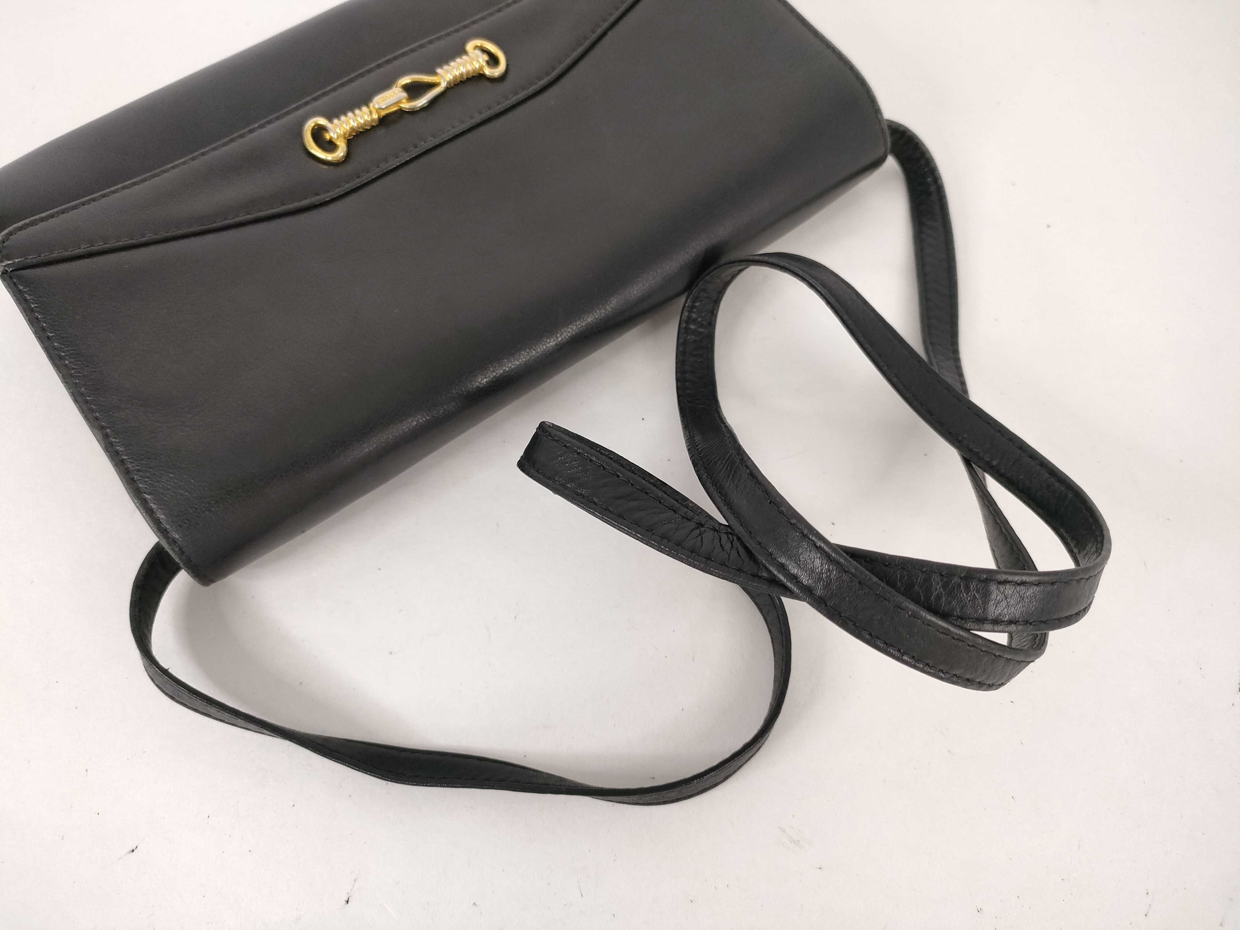 Shoulder Bag Horsebit Leather Black — view 3