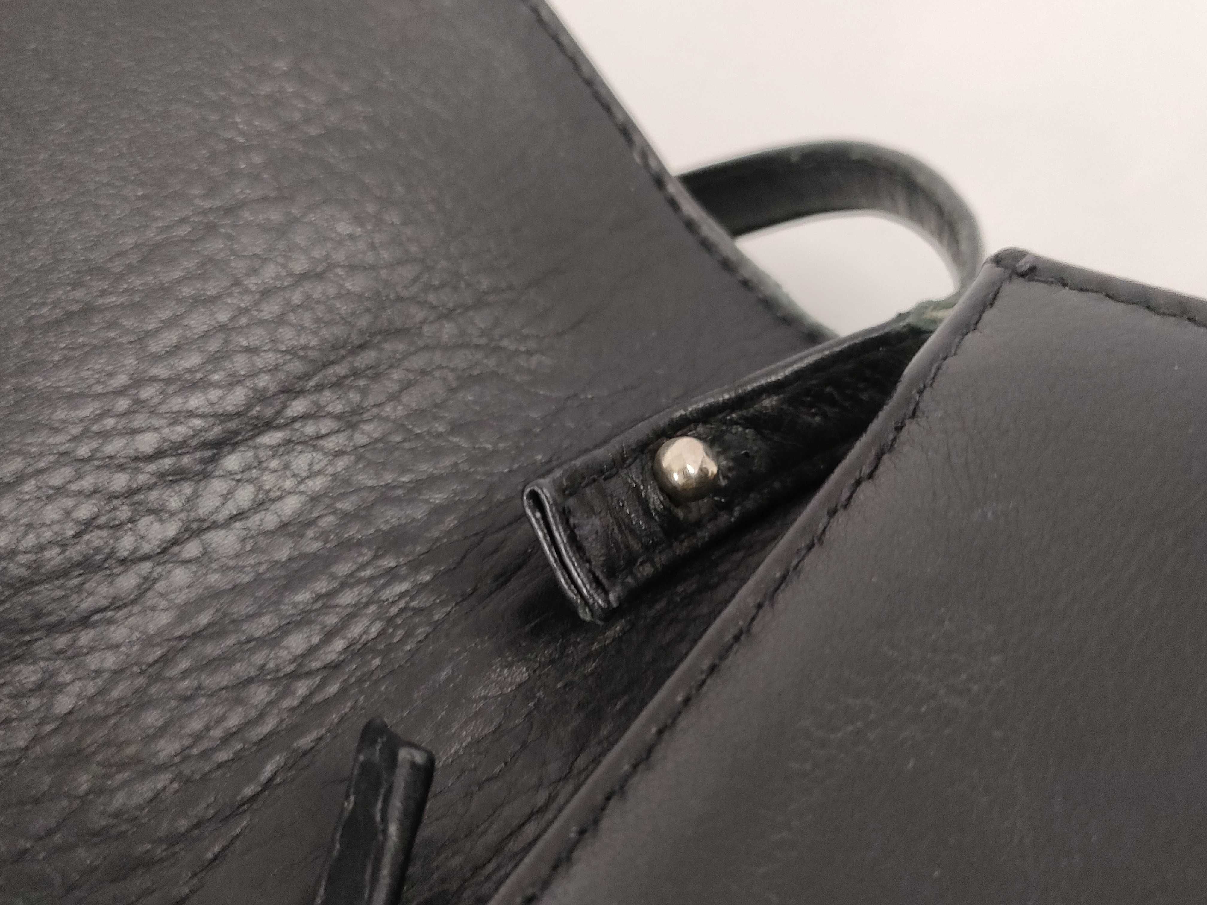 Shoulder Bag Horsebit Leather Black — view 5