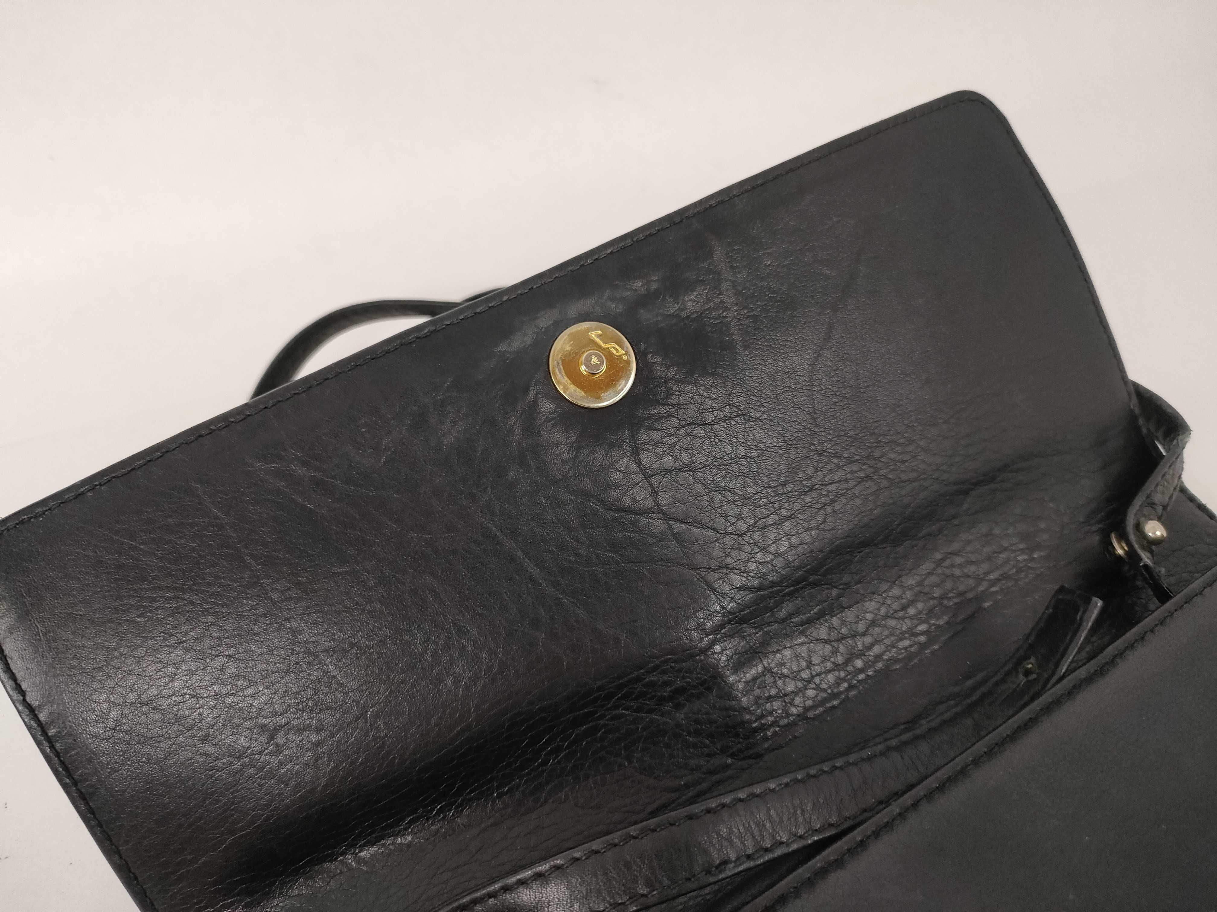 Shoulder Bag Horsebit Leather Black — view 8