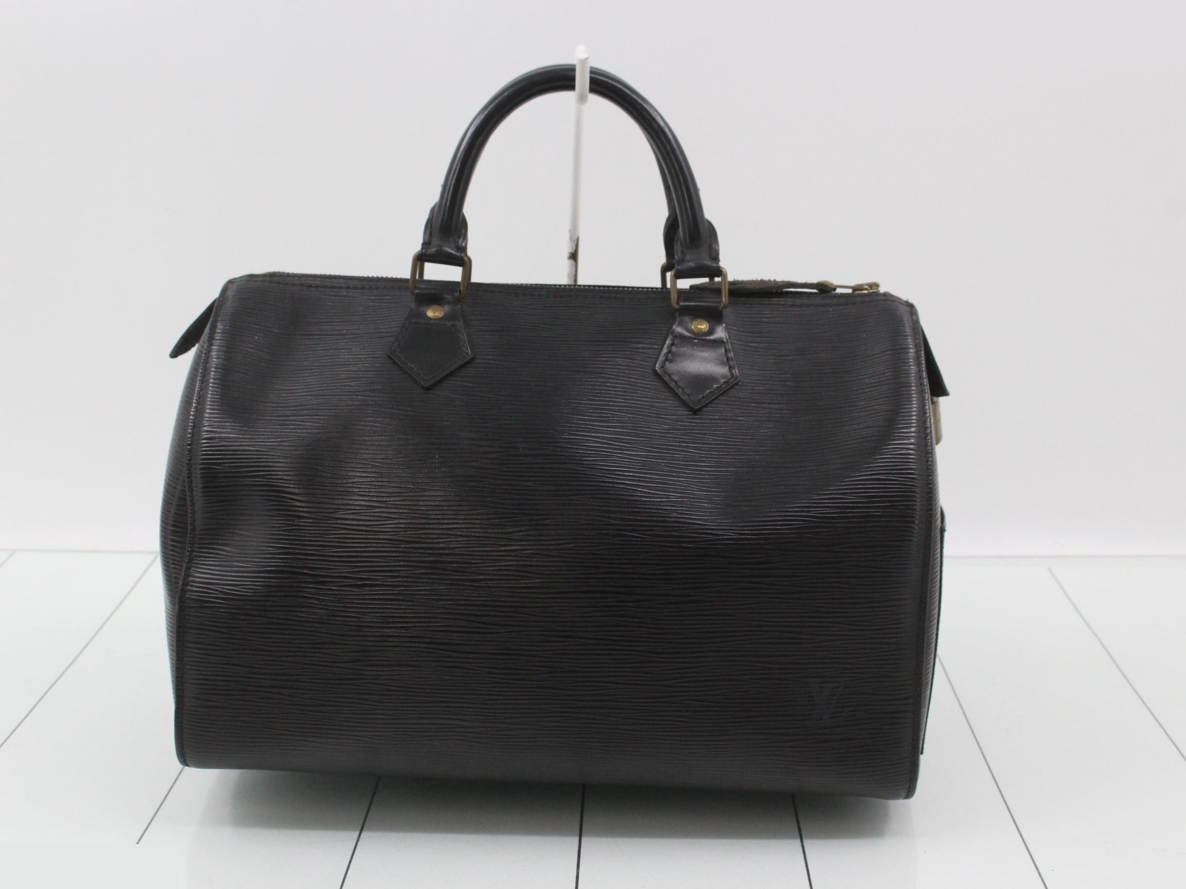 Epi Speedy 30 Noir Handbag