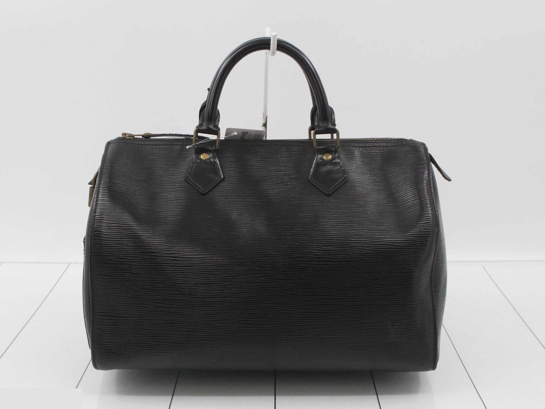 Epi Speedy 30 Noir Handbag — view 2