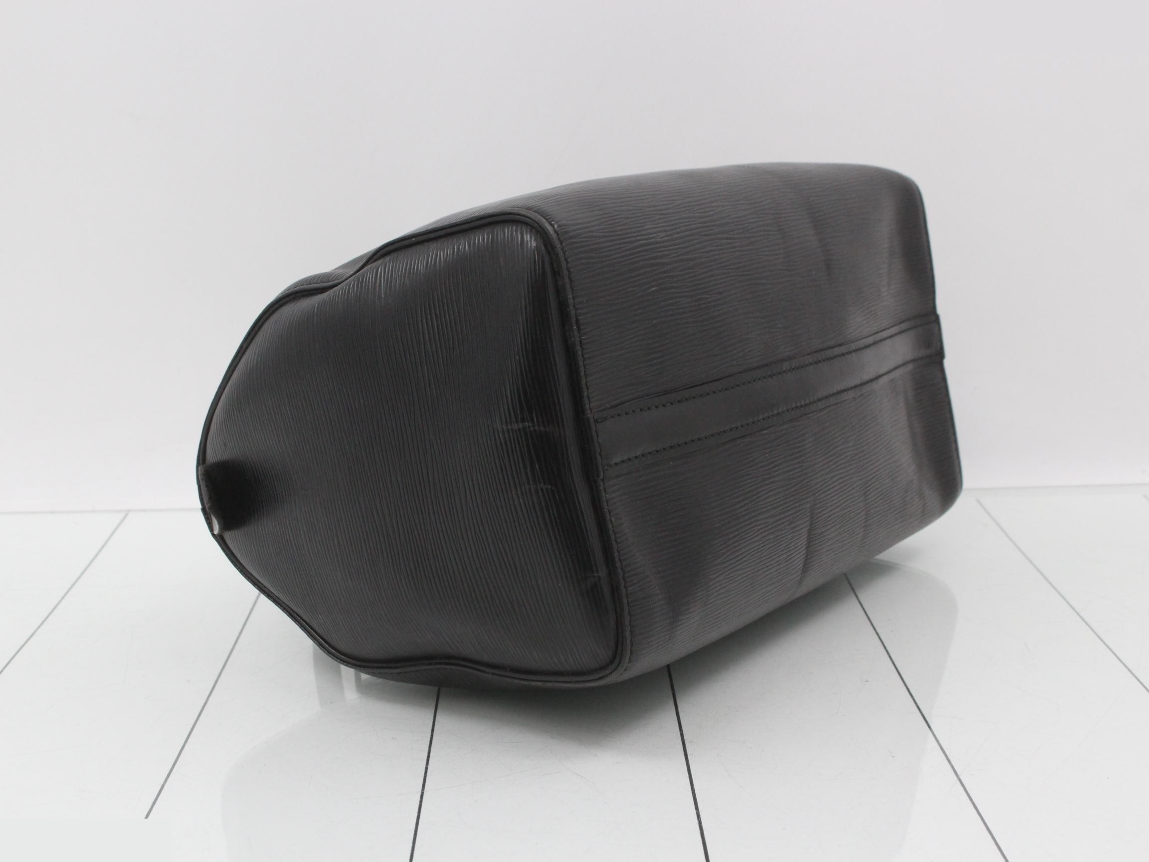Epi Speedy 30 Noir Handbag — view 5