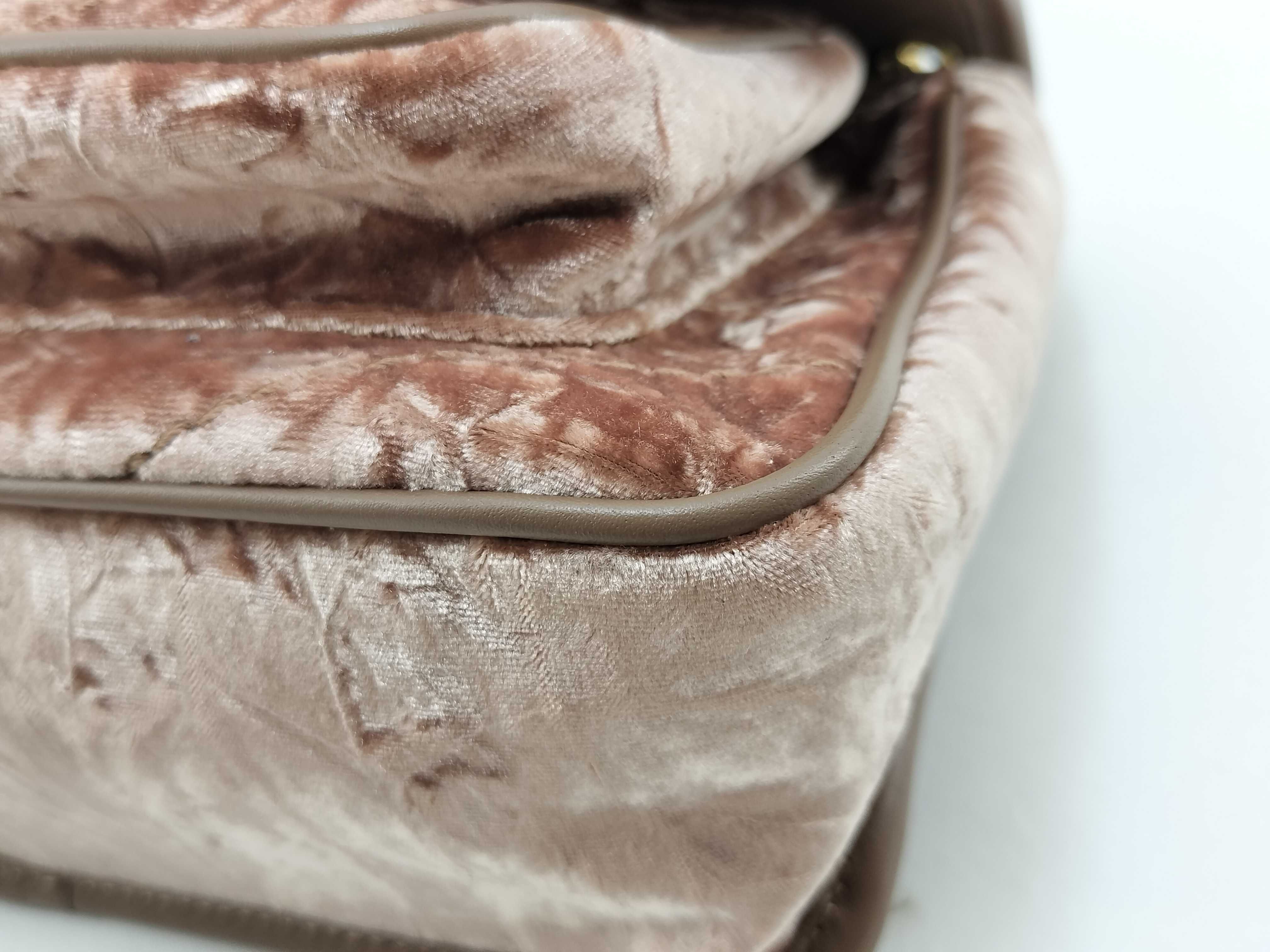 Niki Shoulder Bag, Velour Shoulder Bag — view 4