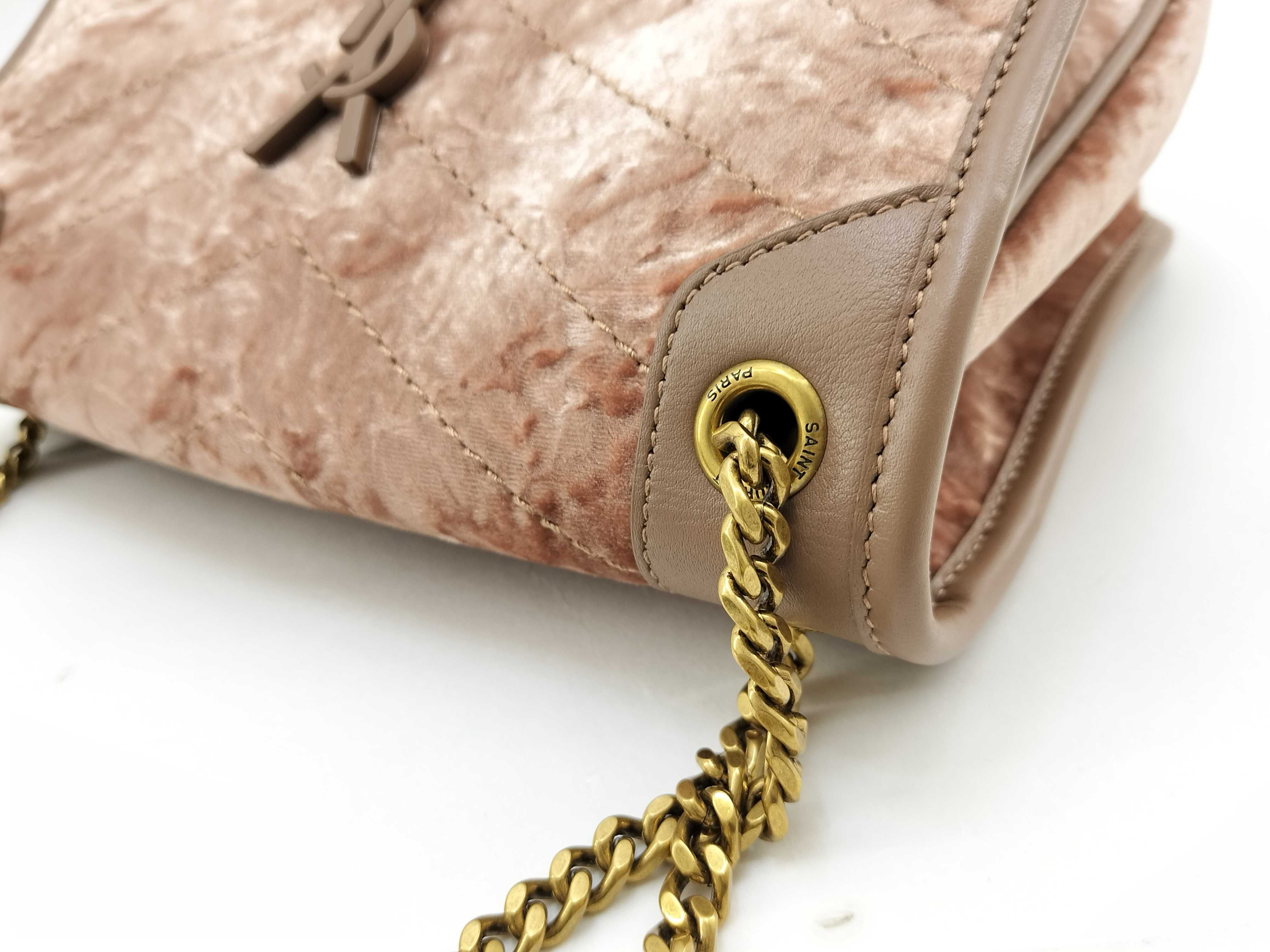 Niki Shoulder Bag, Velour Shoulder Bag — view 6