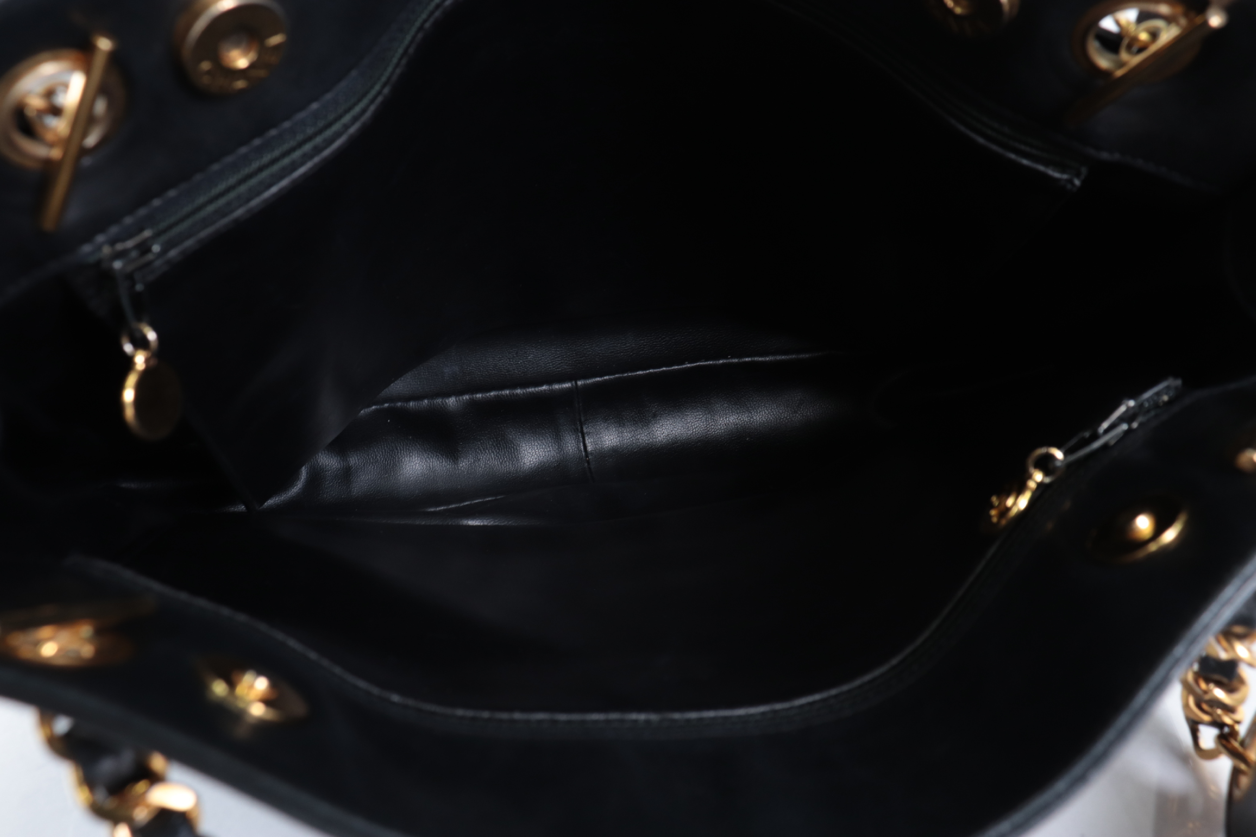 Lambskin Large Coco Chain Tote Bag — view 7