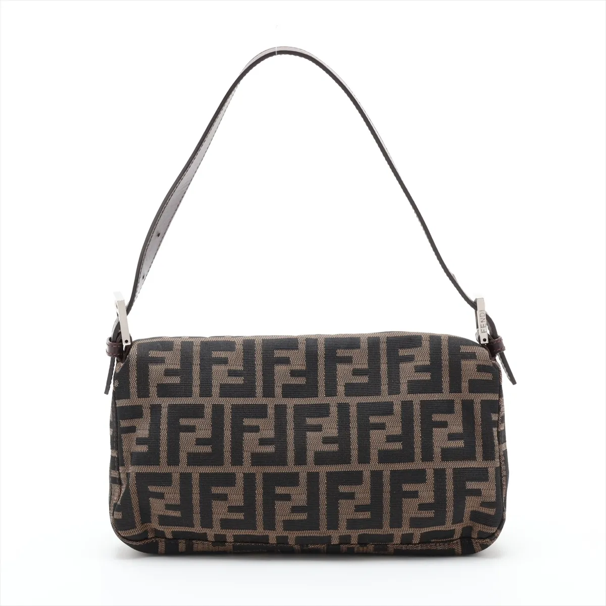 Zucca Mamma Bucket Canvas x Leather Shoulder Bag, Brown — view 2
