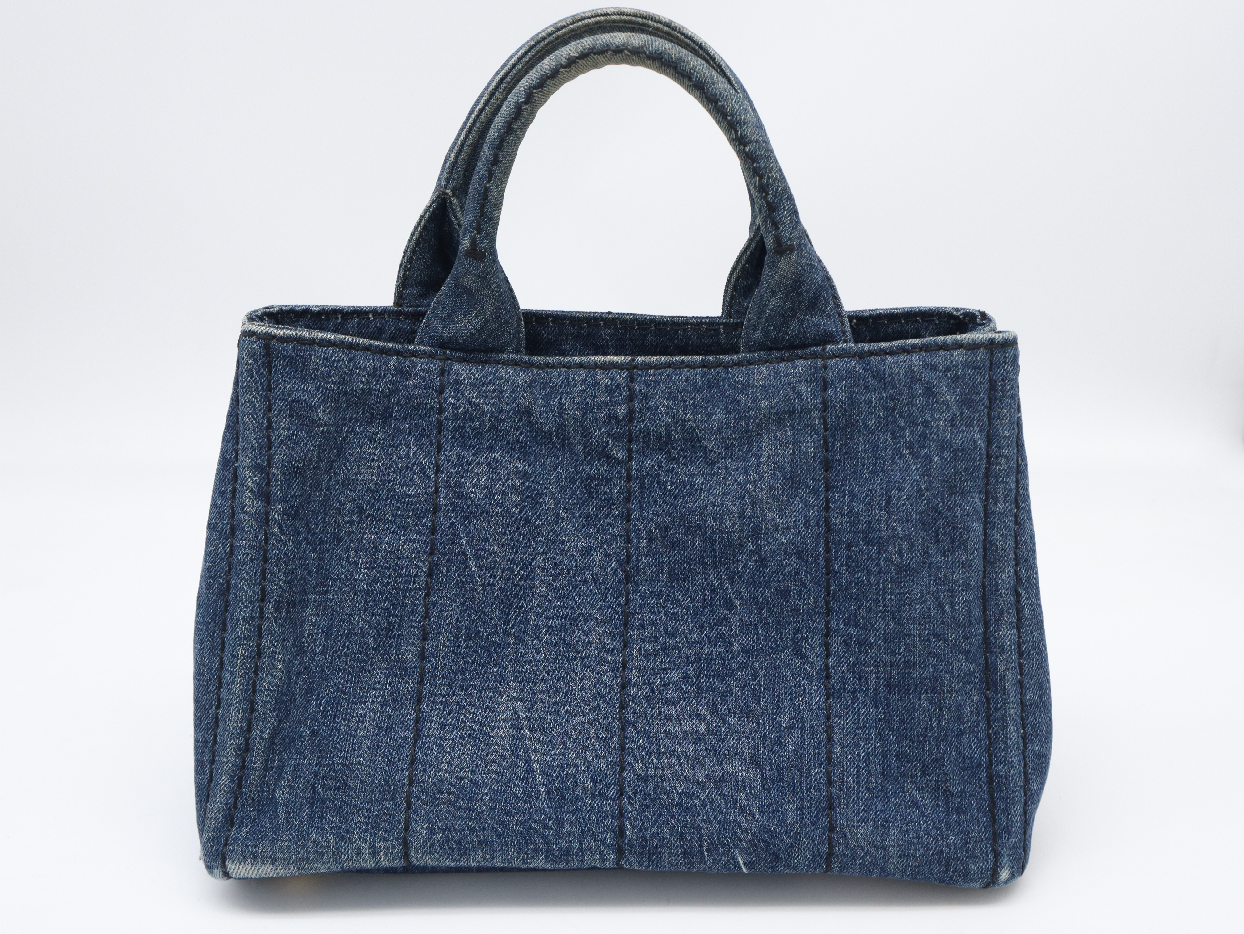Canapa Mini Tote Denim Blue Tote Bag — view 2