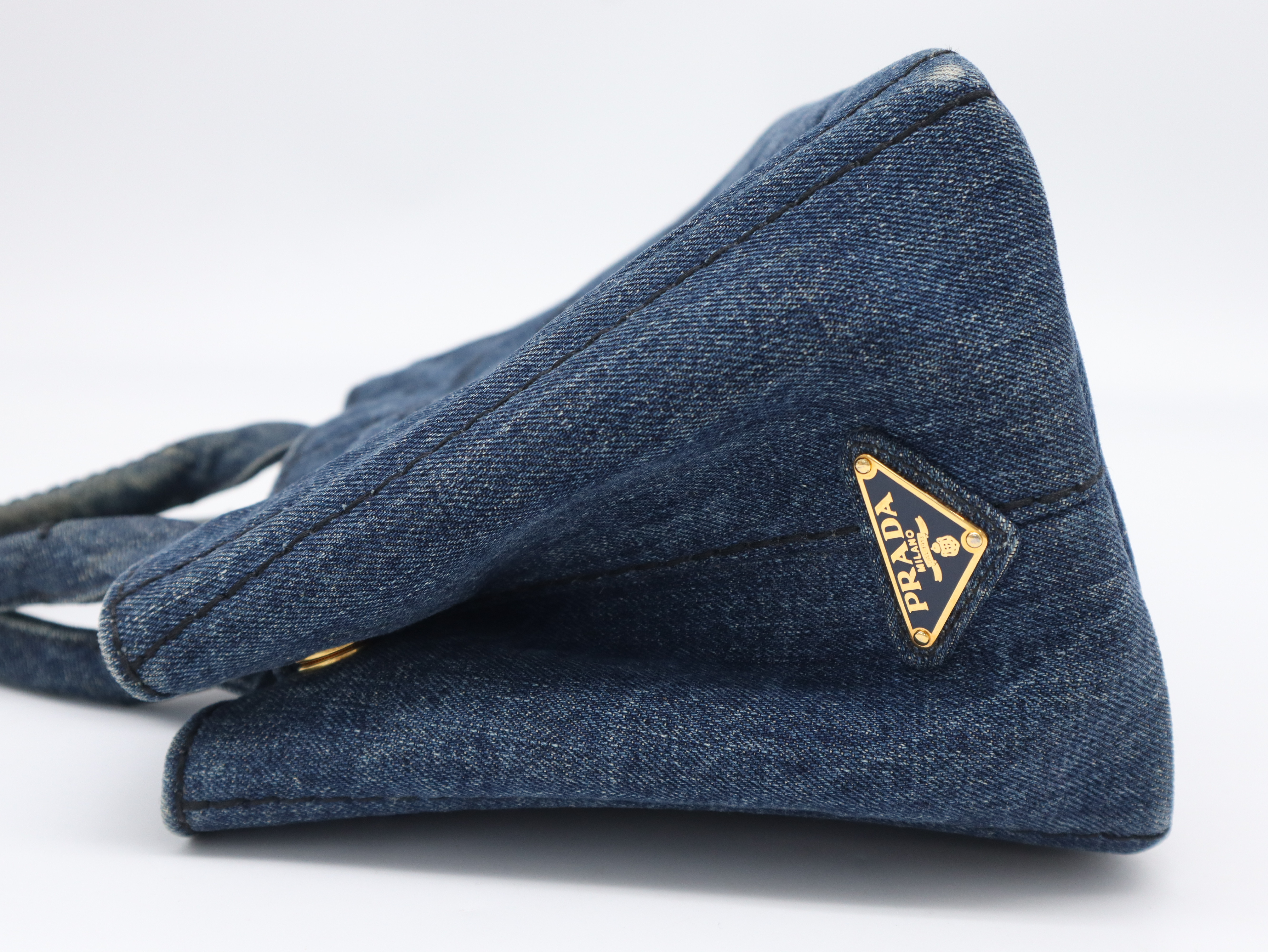 Canapa Mini Tote Denim Blue Tote Bag — view 3