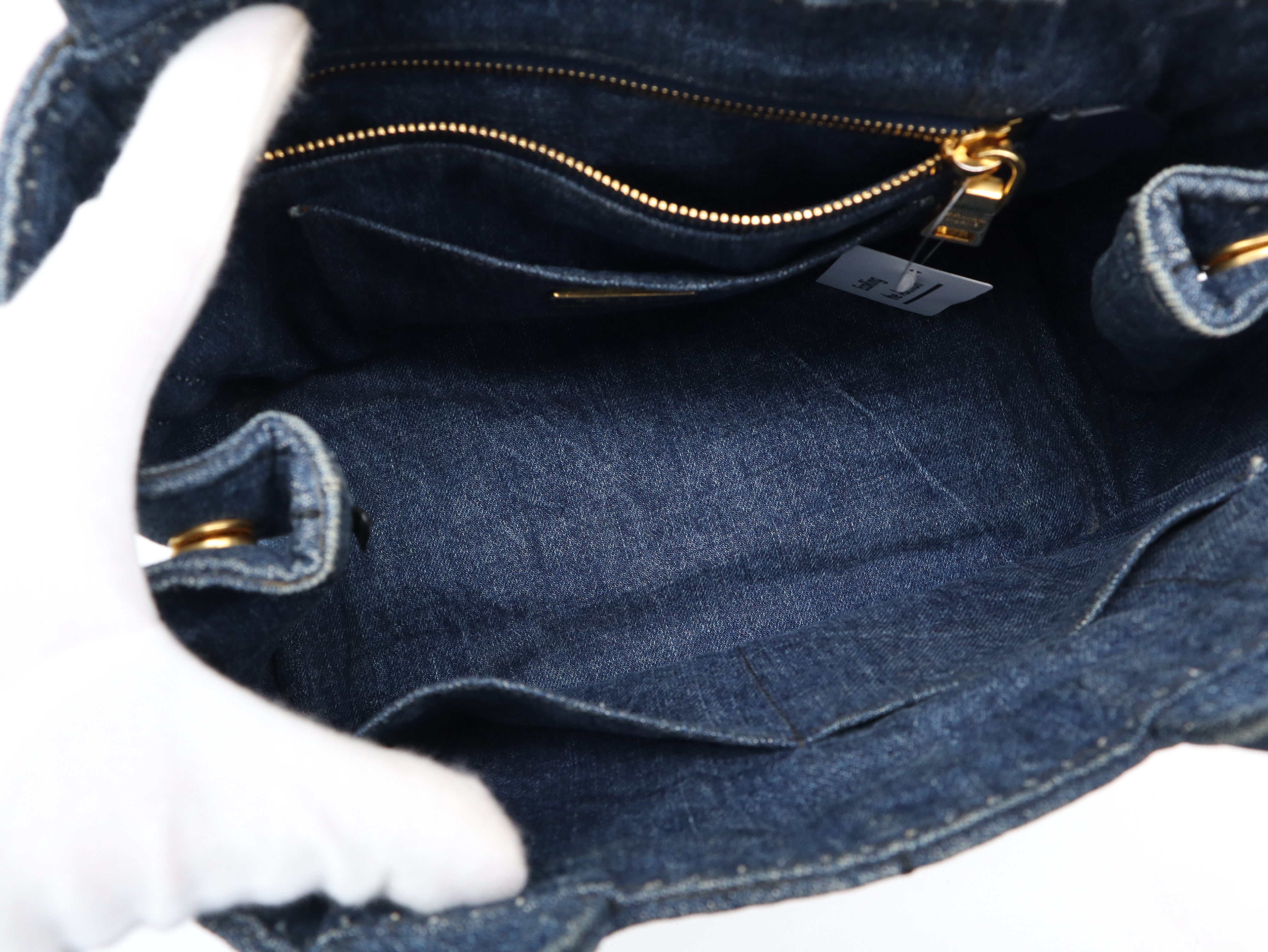 Canapa Mini Tote Denim Blue Tote Bag — view 10
