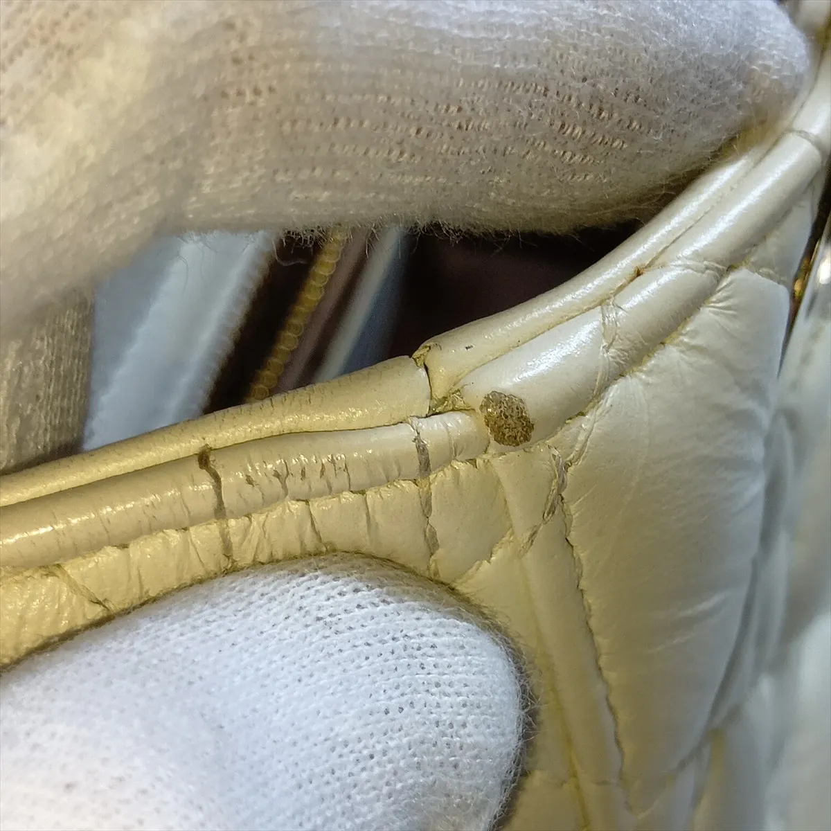 My Lady Dior Cannage Leather 2-Way Handbag White — view 13