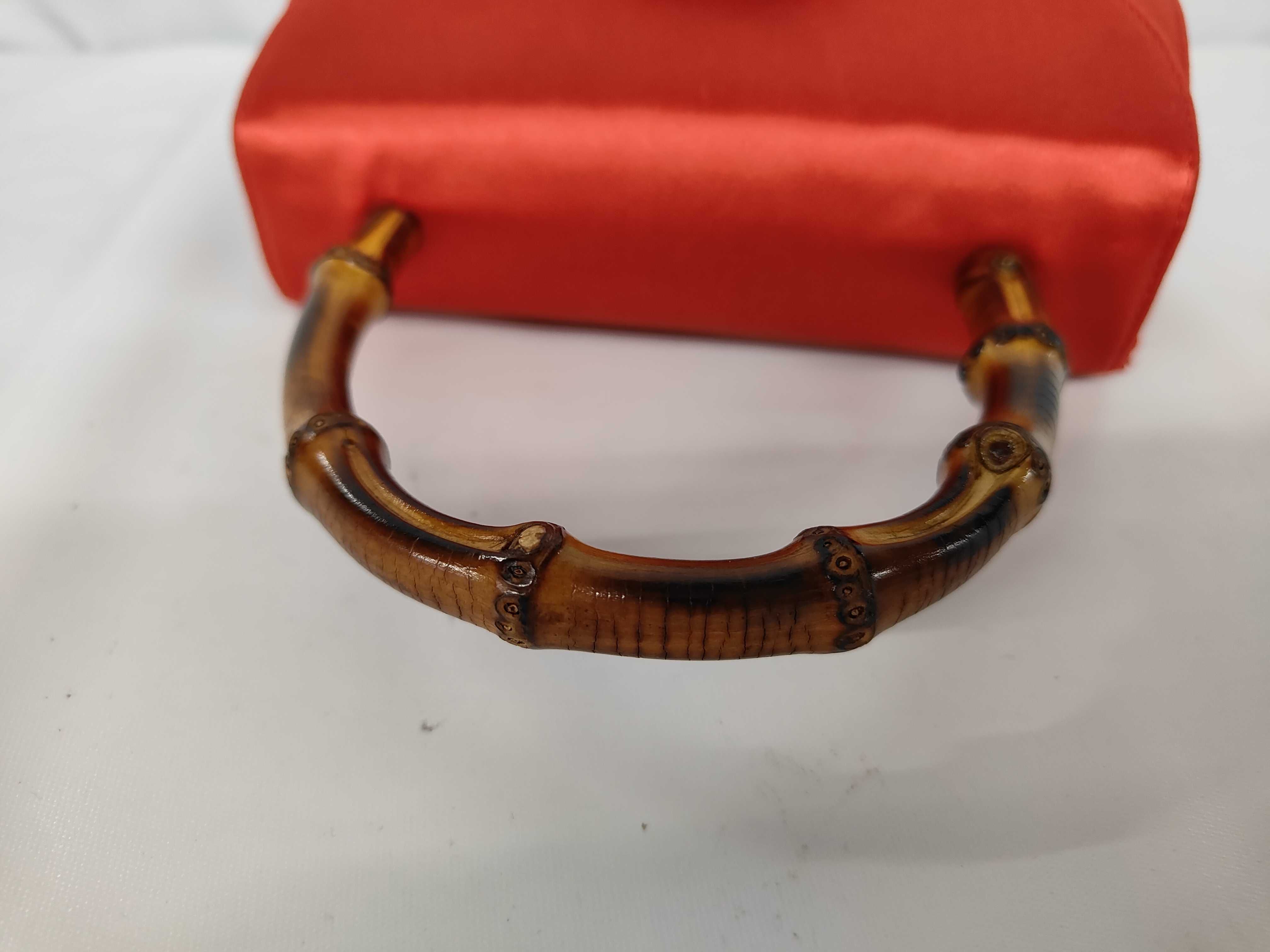 Bamboo Satin Red GP Handbag — view 3
