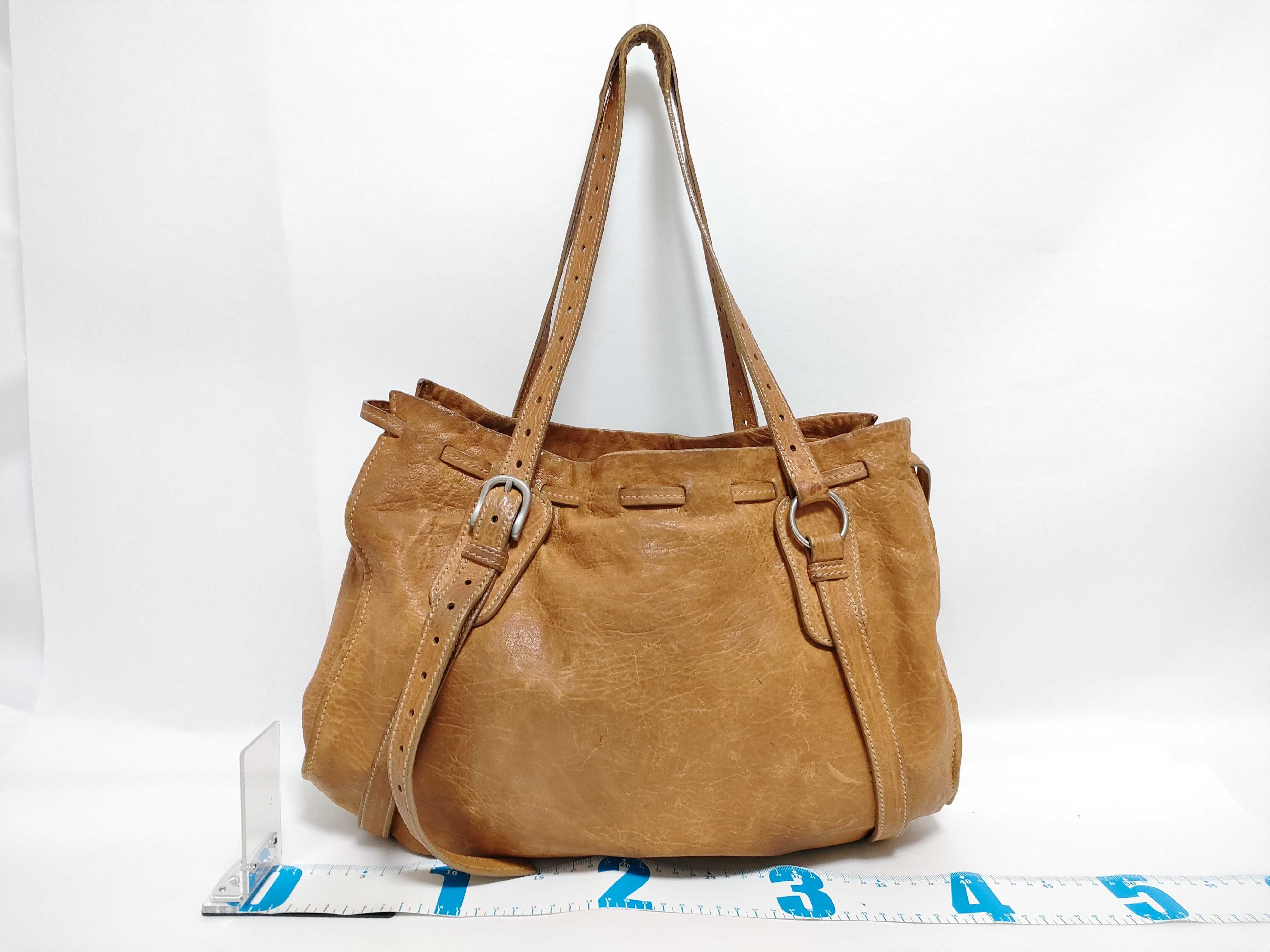 tote bag logo leather tote bag — view 2