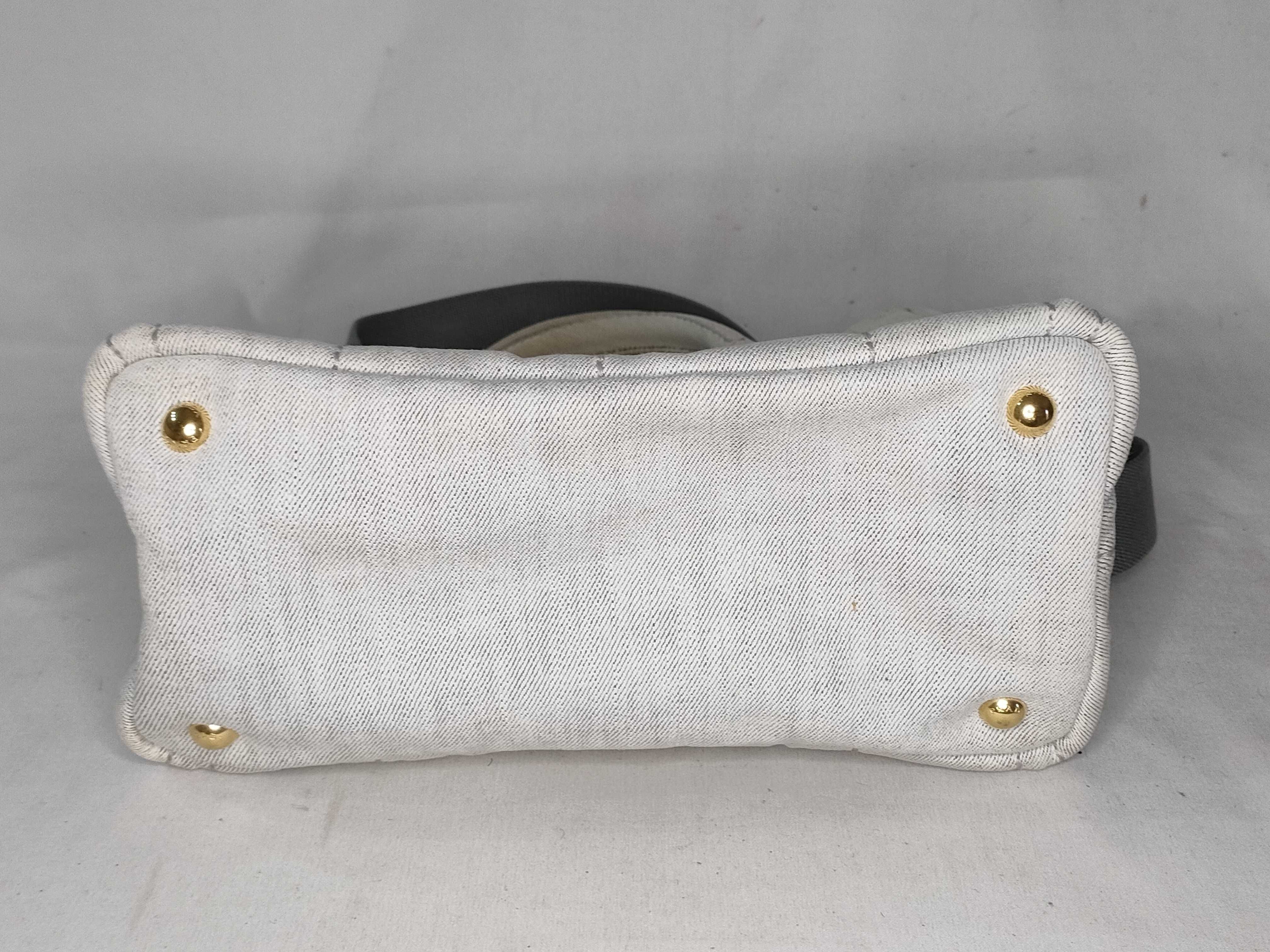 Canapa Denim 2-Way Handbag, Gray, 1BG439 (Handbag) — view 8