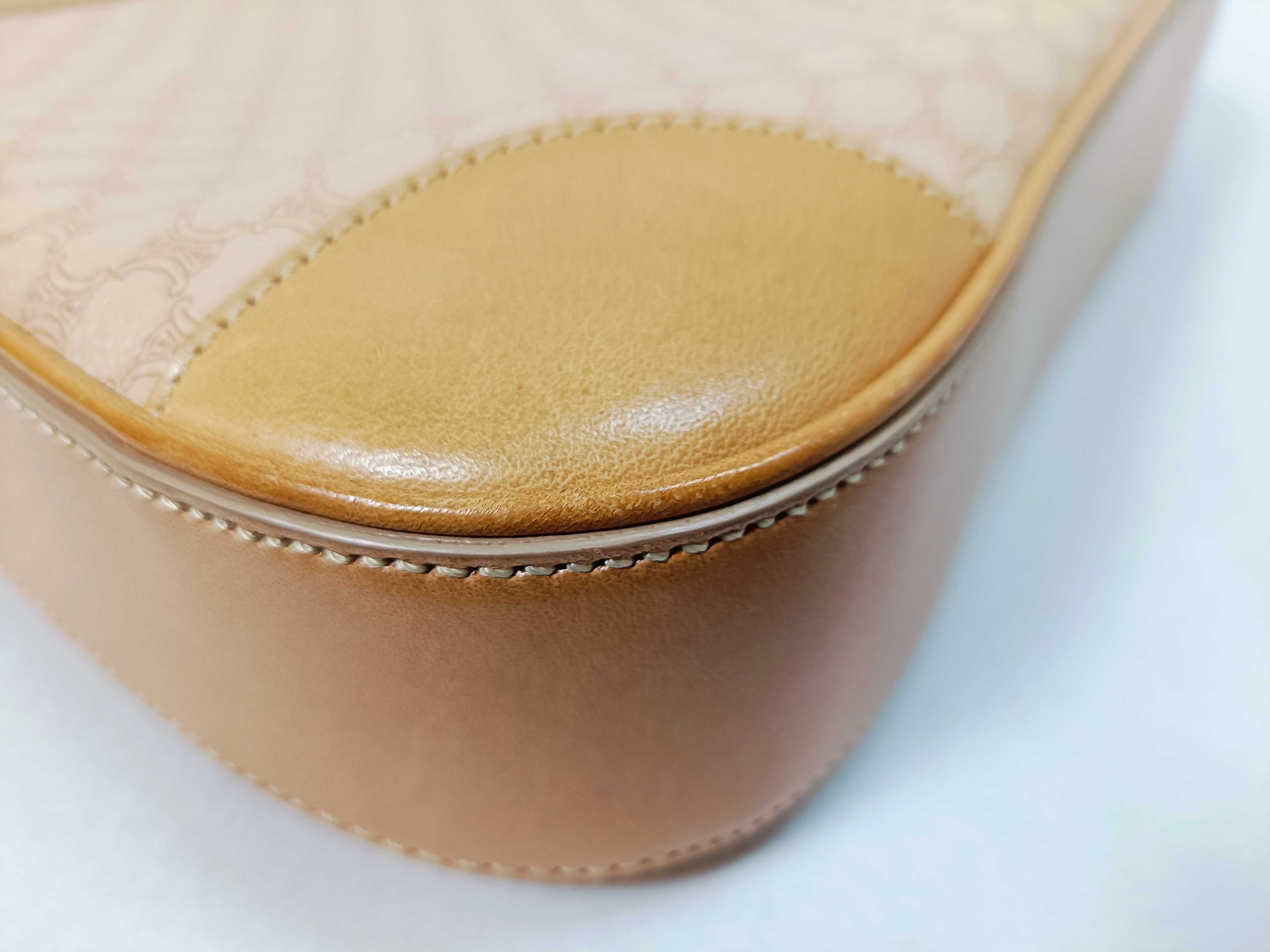Beige One-Shoulder Shoulder Bag with Tag — view 6