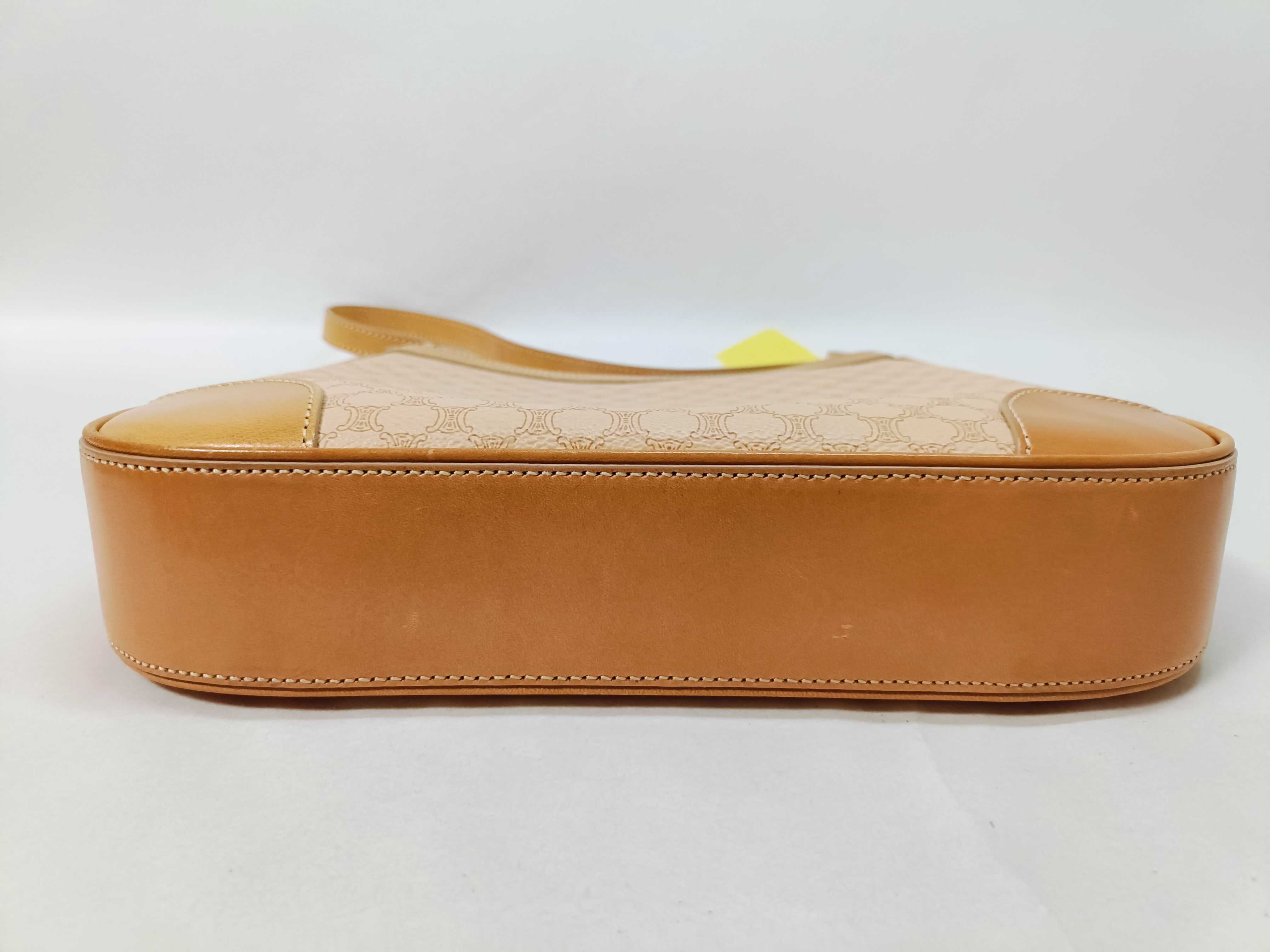 Beige One-Shoulder Shoulder Bag with Tag — view 7