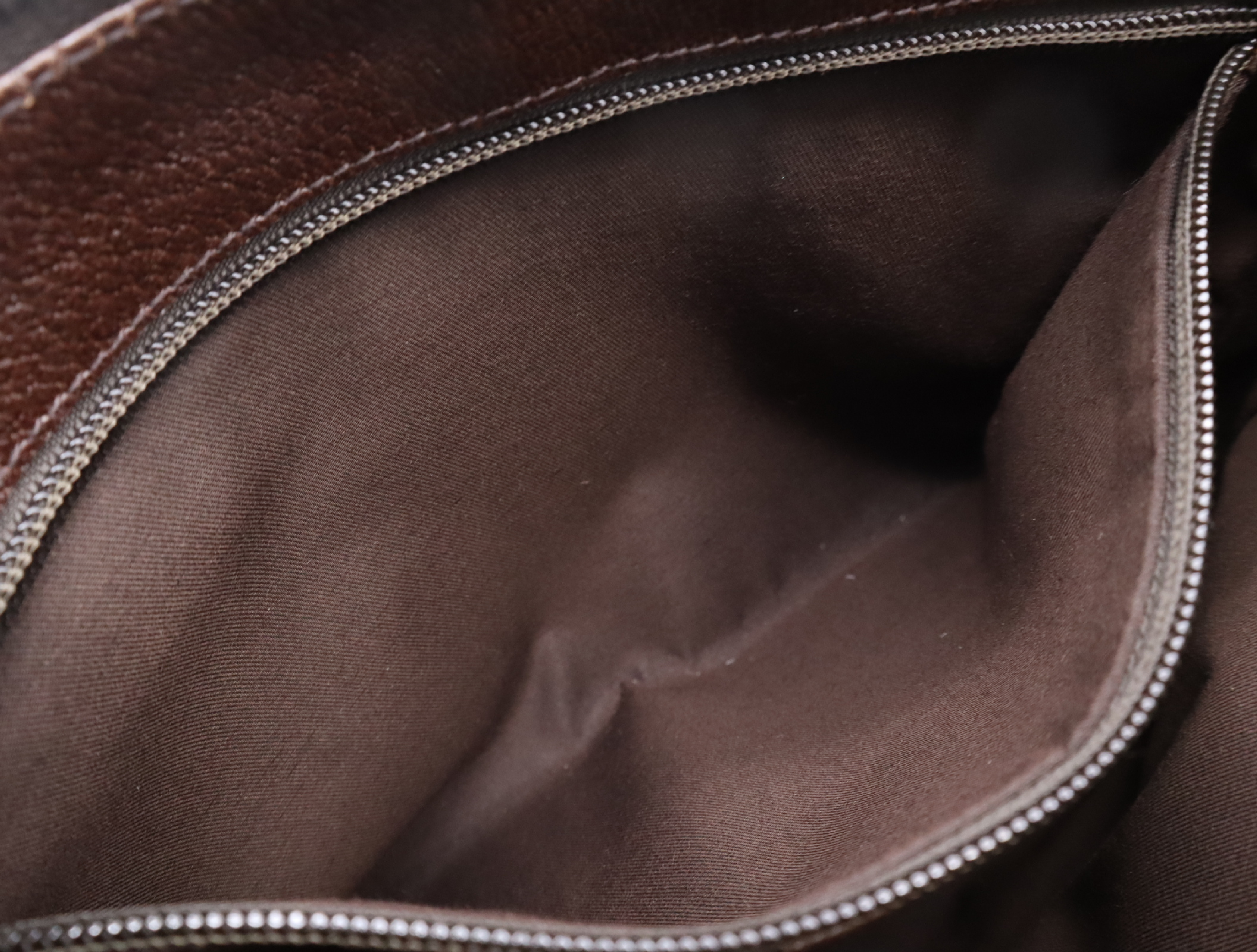 114273 GG Canvas Shoulder Bag, Beige/Brown, Silver Hardware — view 12