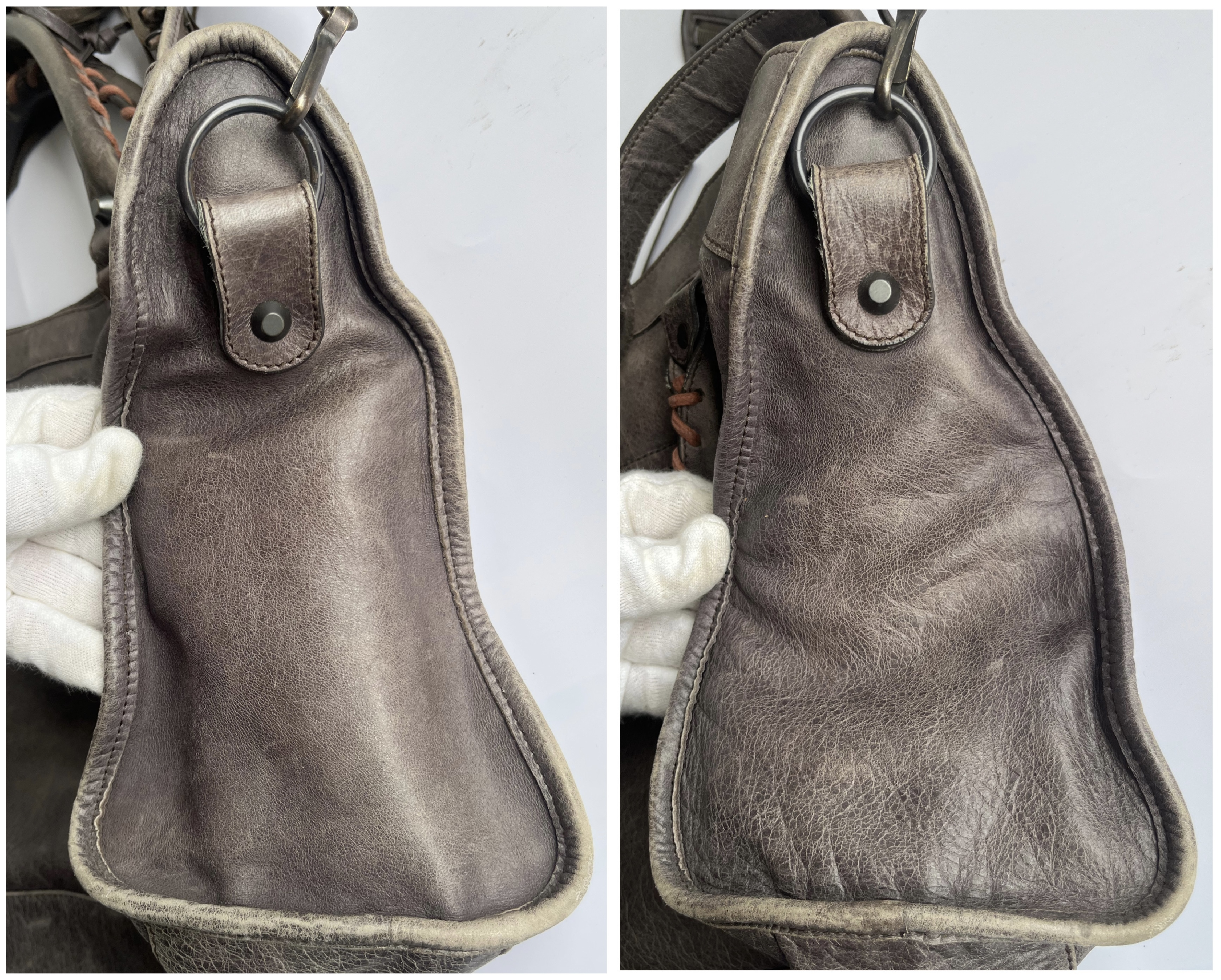 The City Brown Shoulder Bag with Mirror and Shoulder Strap — view 6