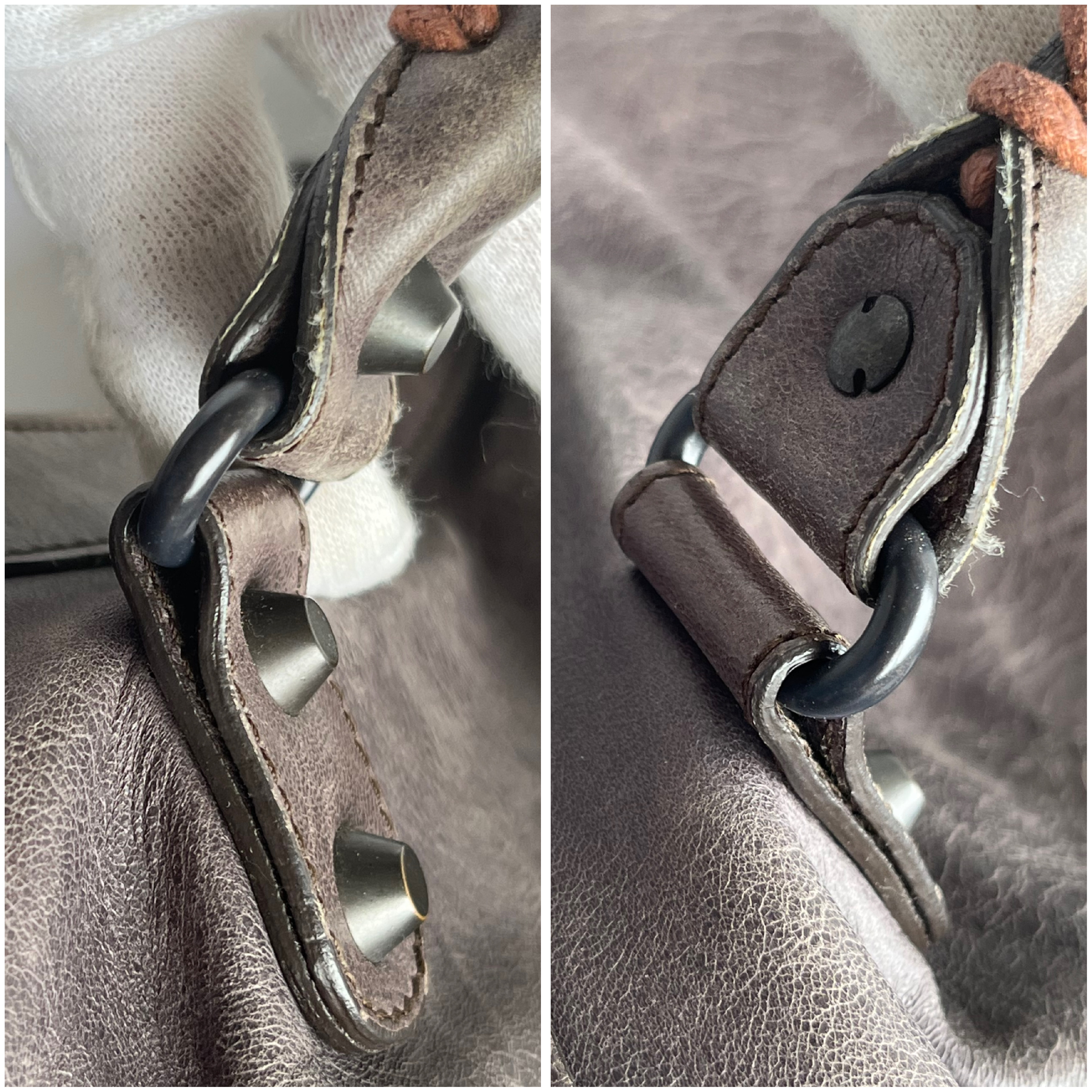 The City Brown Shoulder Bag with Mirror and Shoulder Strap — view 9
