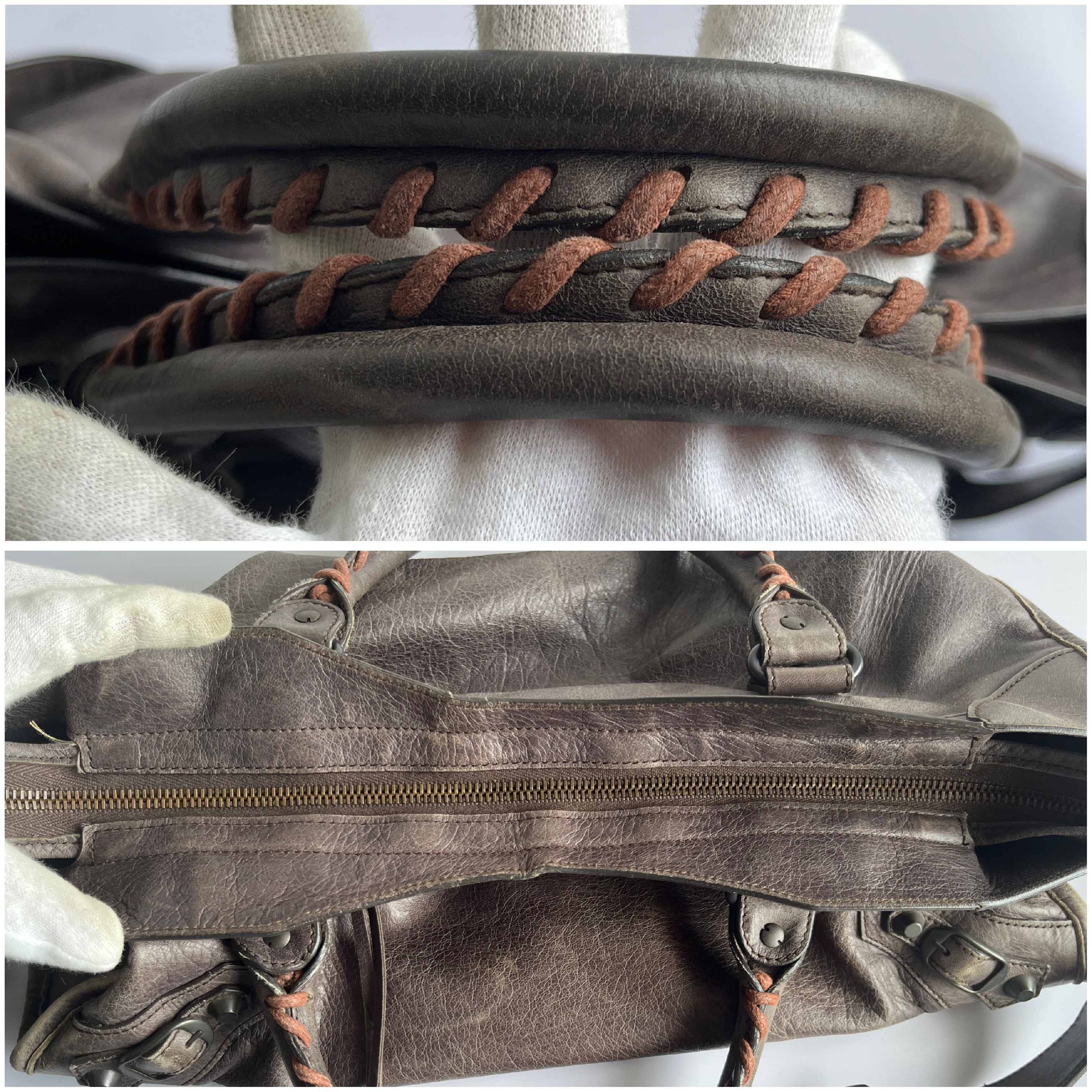 The City Brown Shoulder Bag with Mirror and Shoulder Strap — view 10