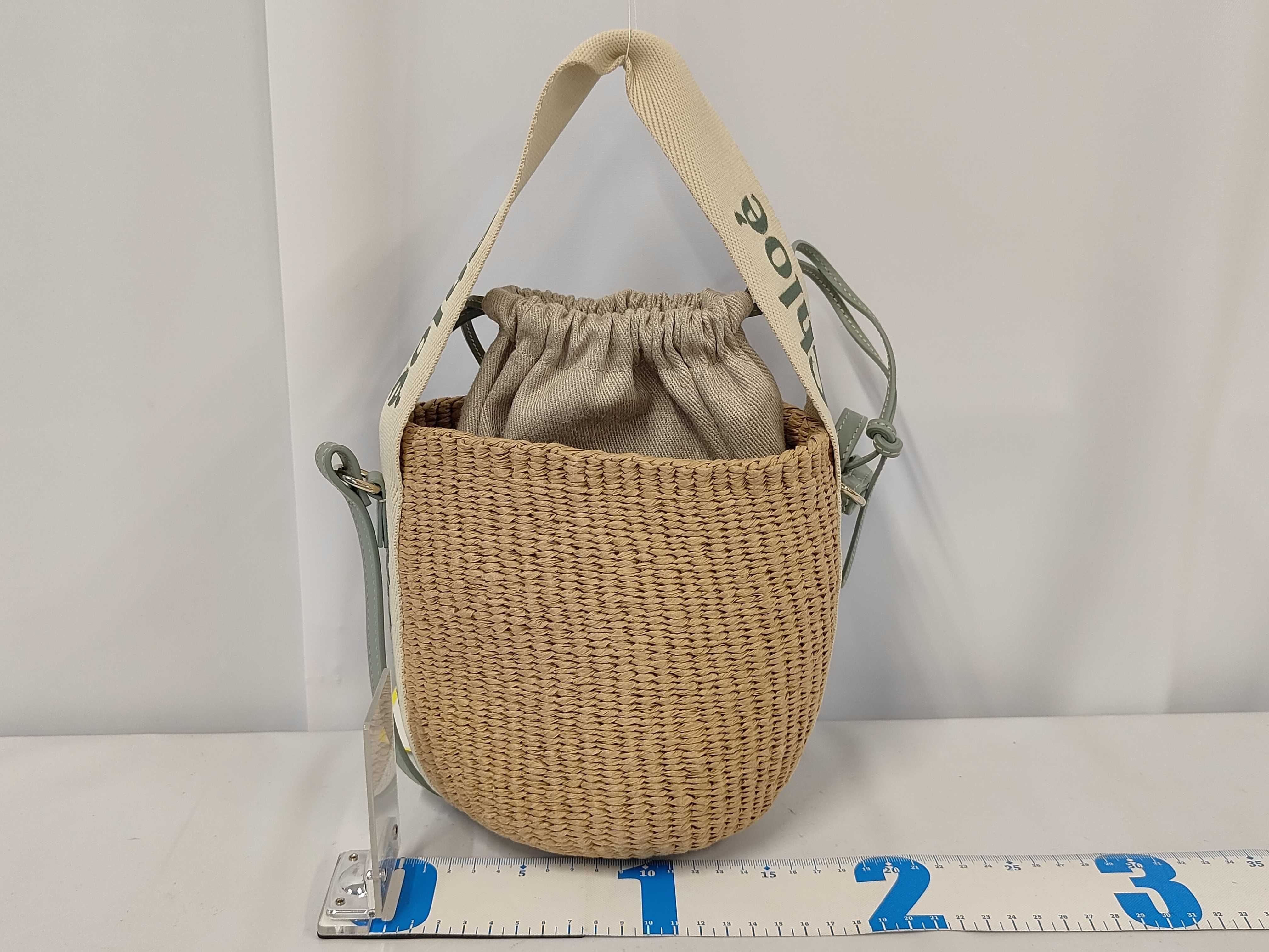 Small Basket Light Blue Shoulder Bag — view 2