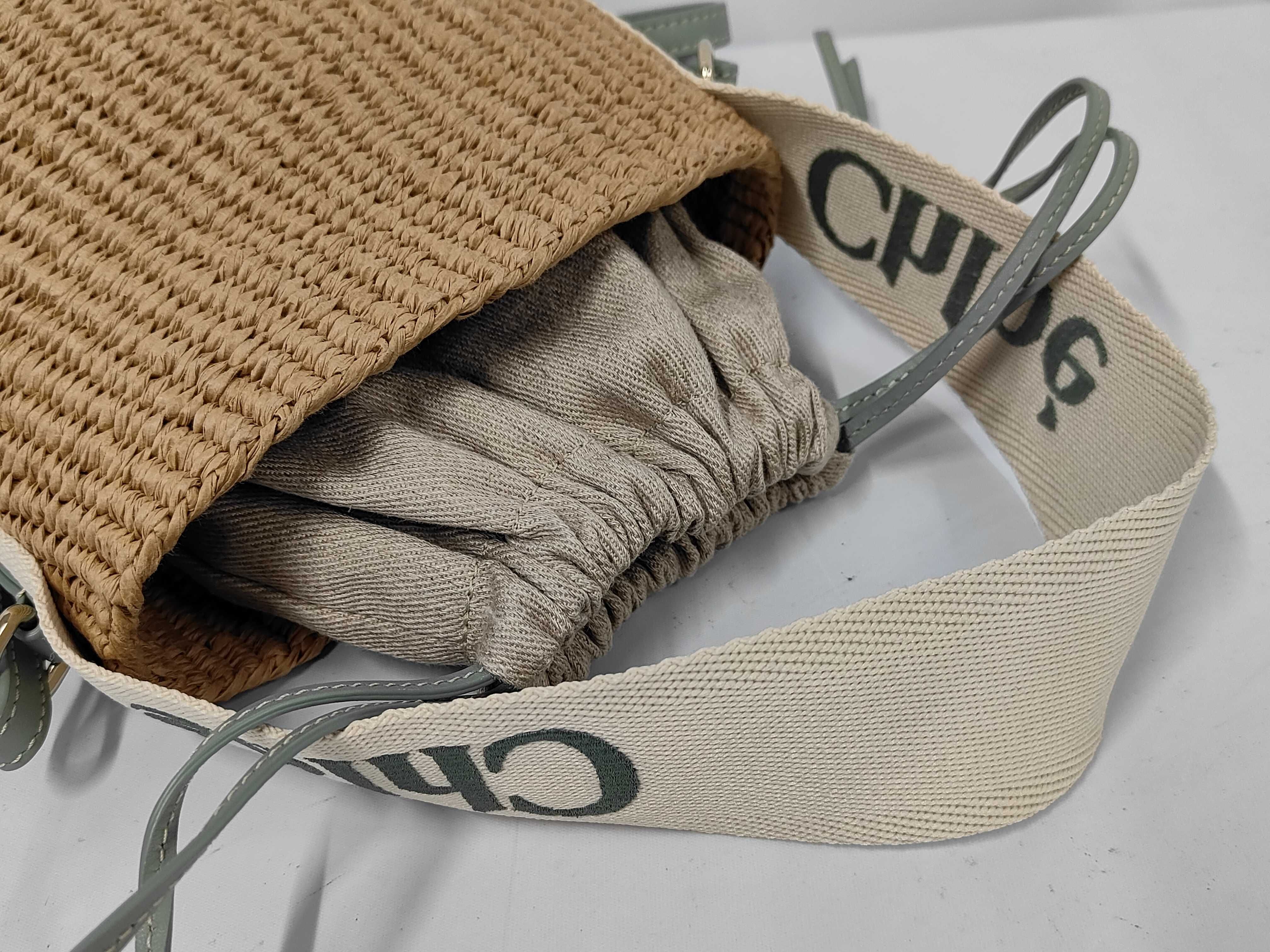 Small Basket Light Blue Shoulder Bag — view 3