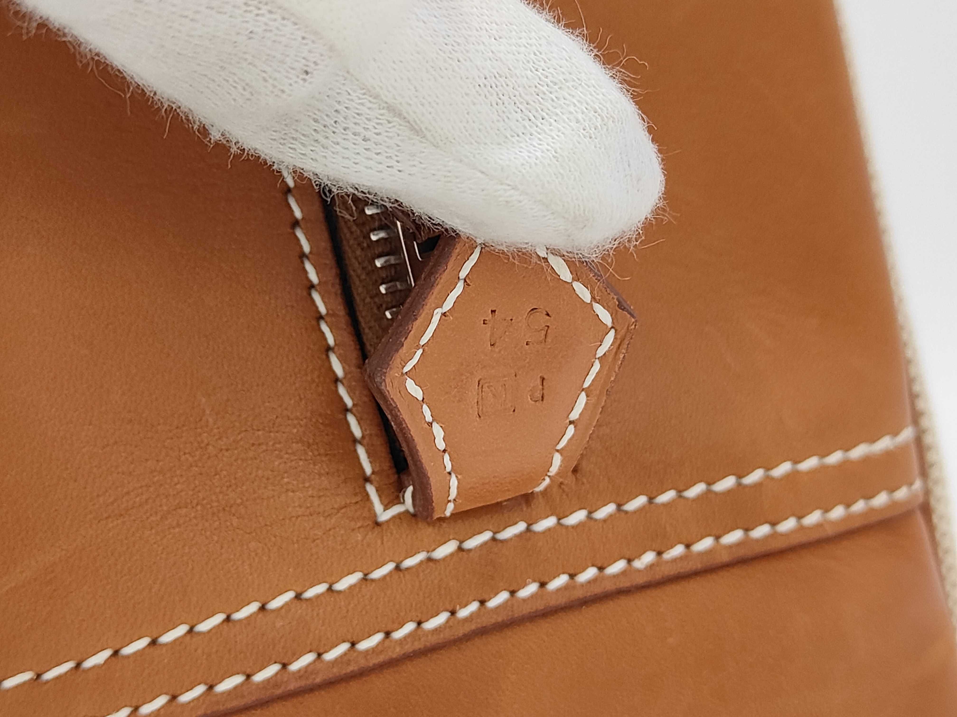 Plume 28 Toile Brown Silver Hardware K Handbag — view 10