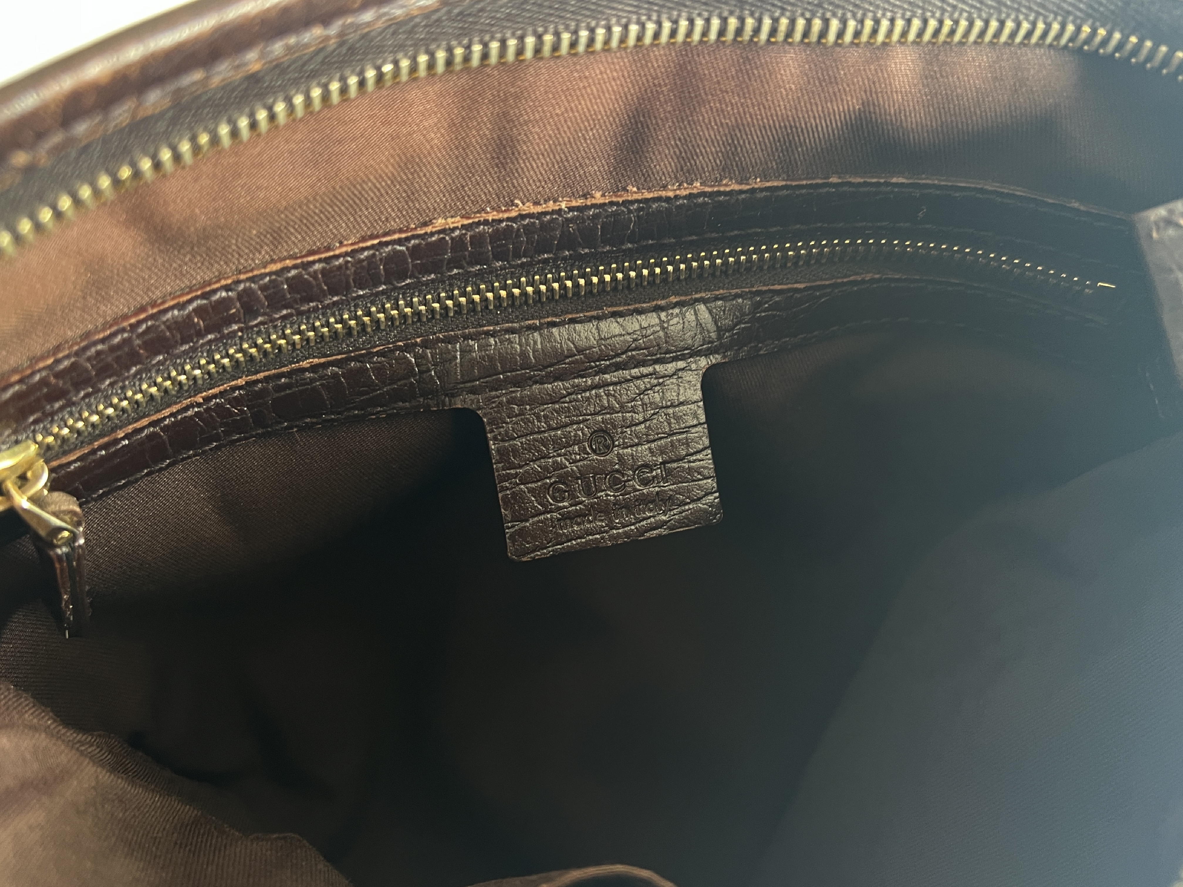Sherry Line GG Charm Canvas Leather Shoulder Bag Messenger Bag Sacoche Shoulder Bag — view 6