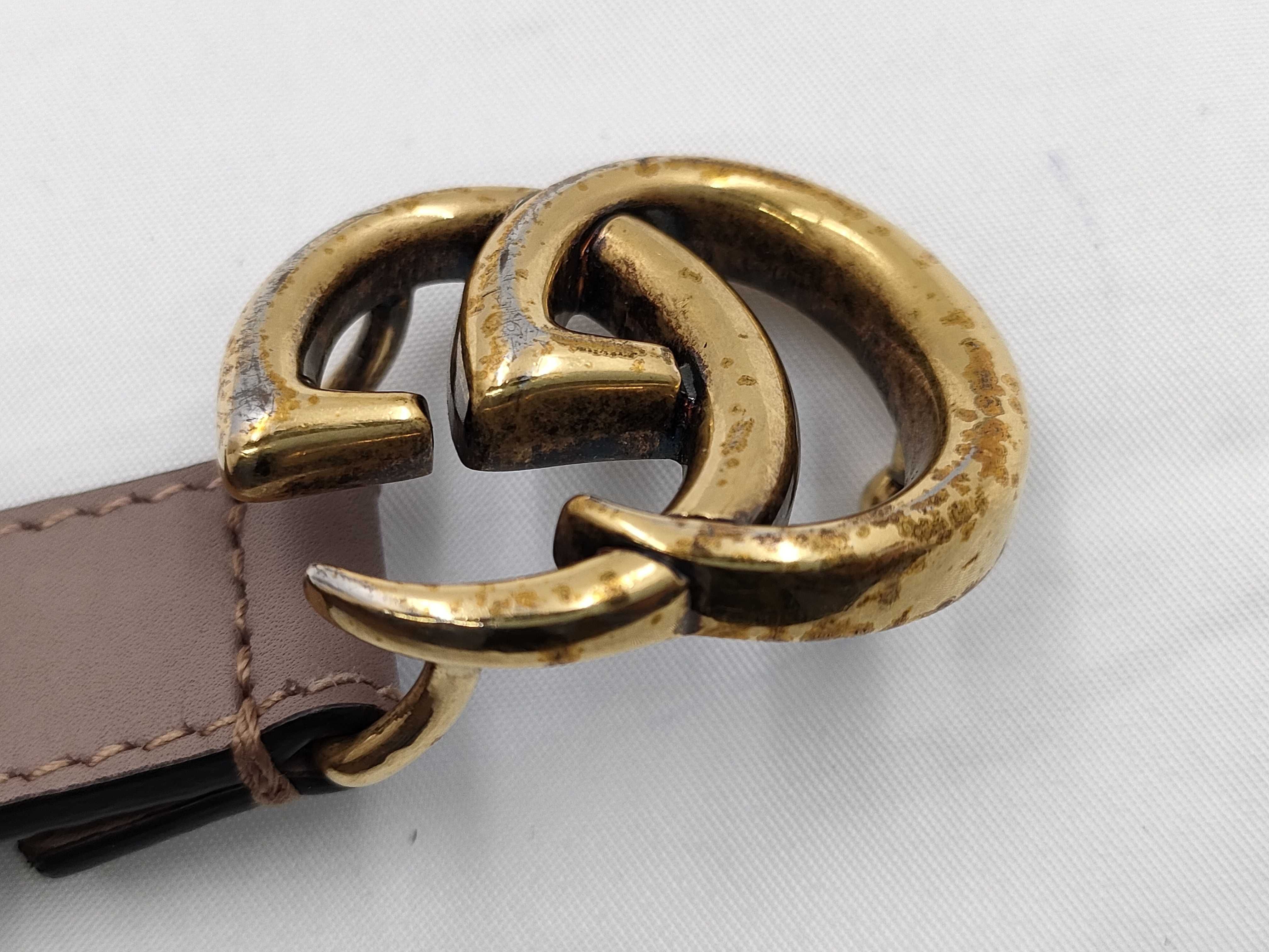 GG Marmon Leather Mini Belt 409417 Belt — view 5