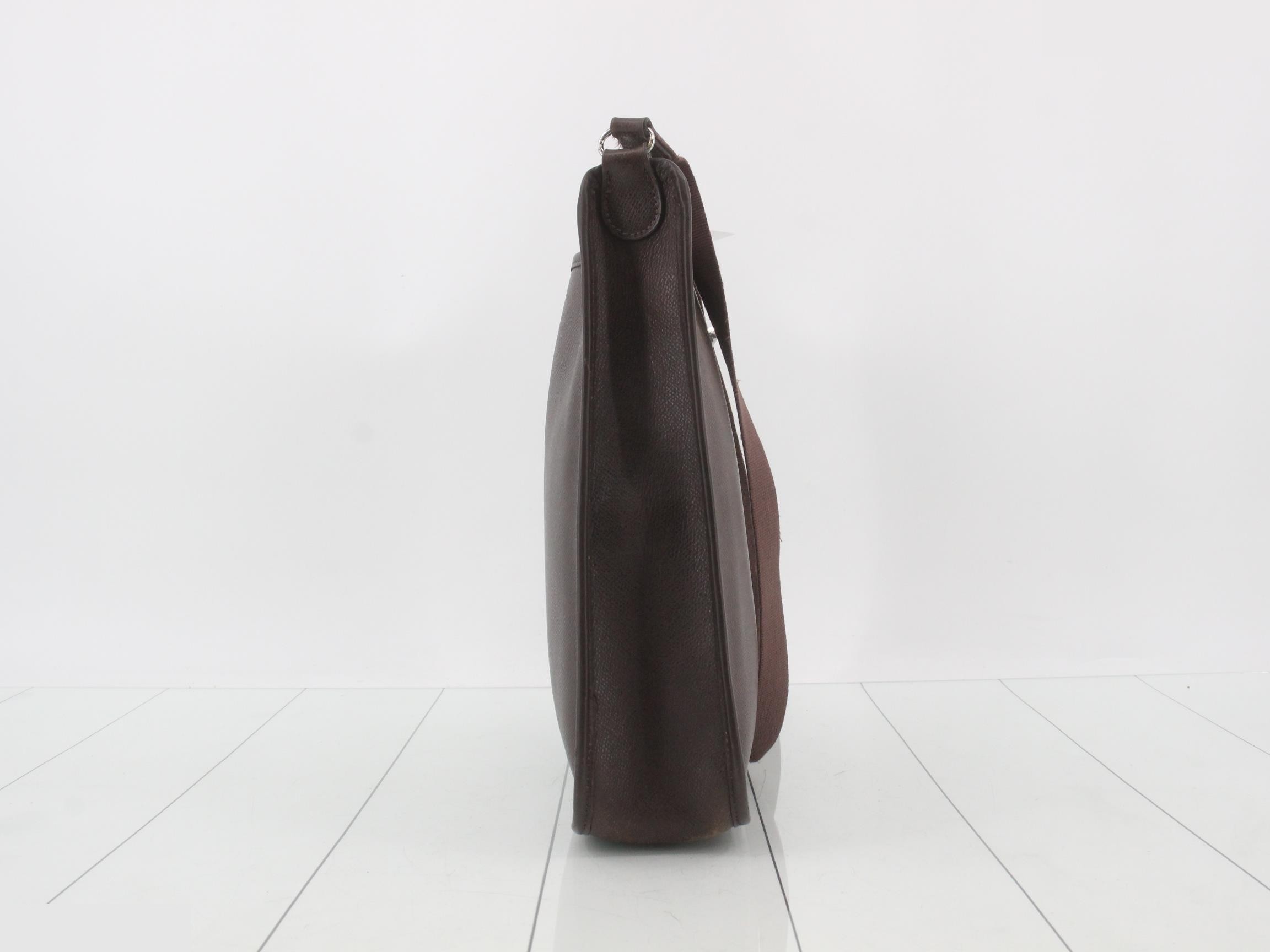 Vespa PM, Veau Epsom leather, Dark Brown, H stamp — view 4