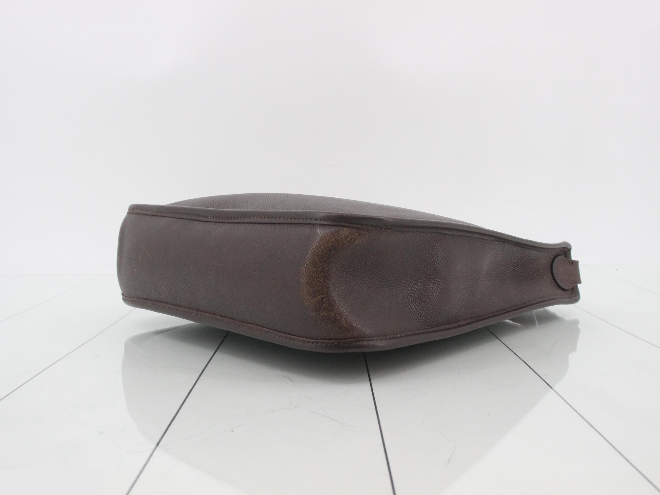 Vespa PM, Veau Epsom leather, Dark Brown, H stamp — view 6