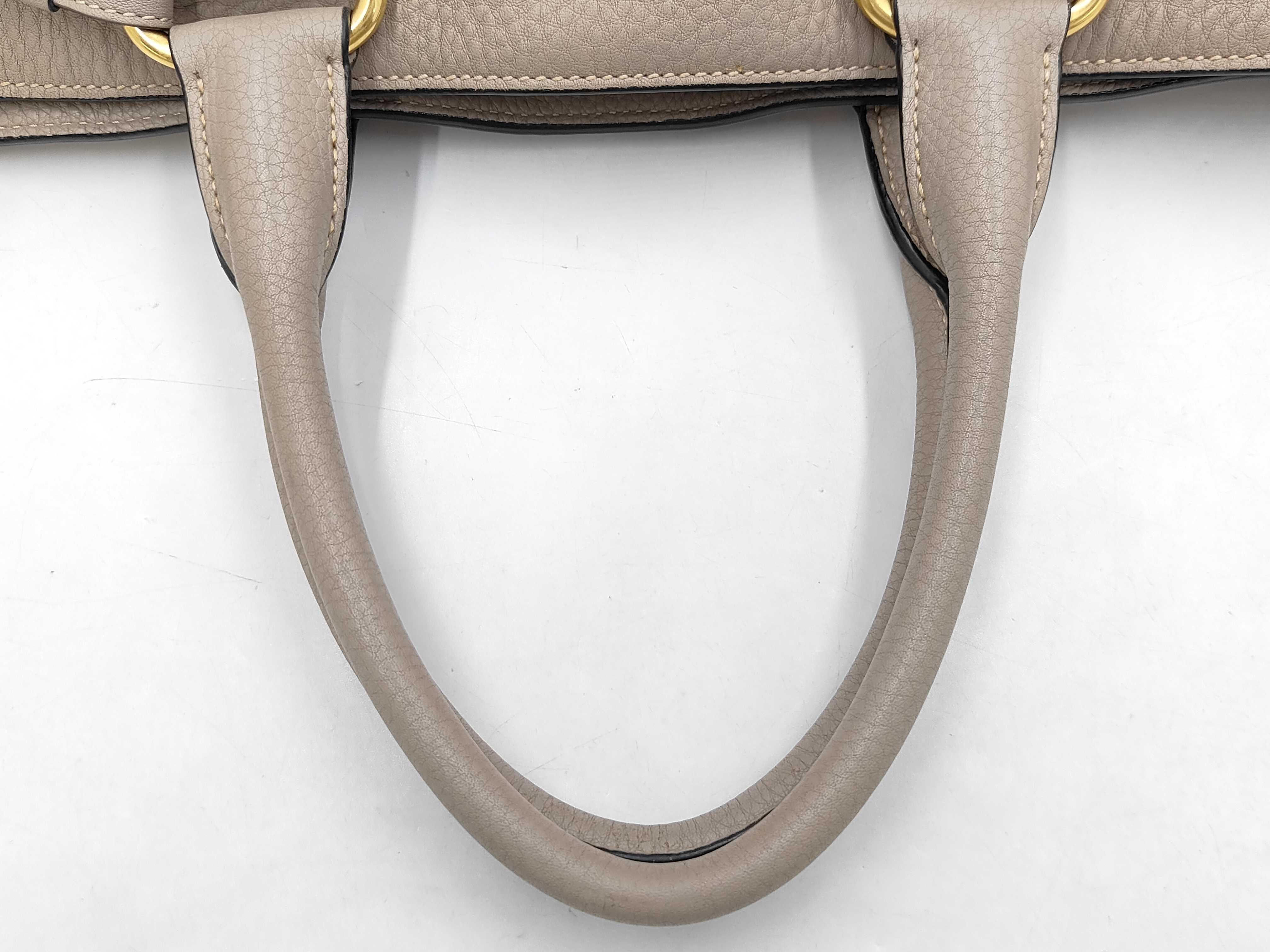 Vitello Daino Leather Pocket Tote Bag (Handbag) — view 3