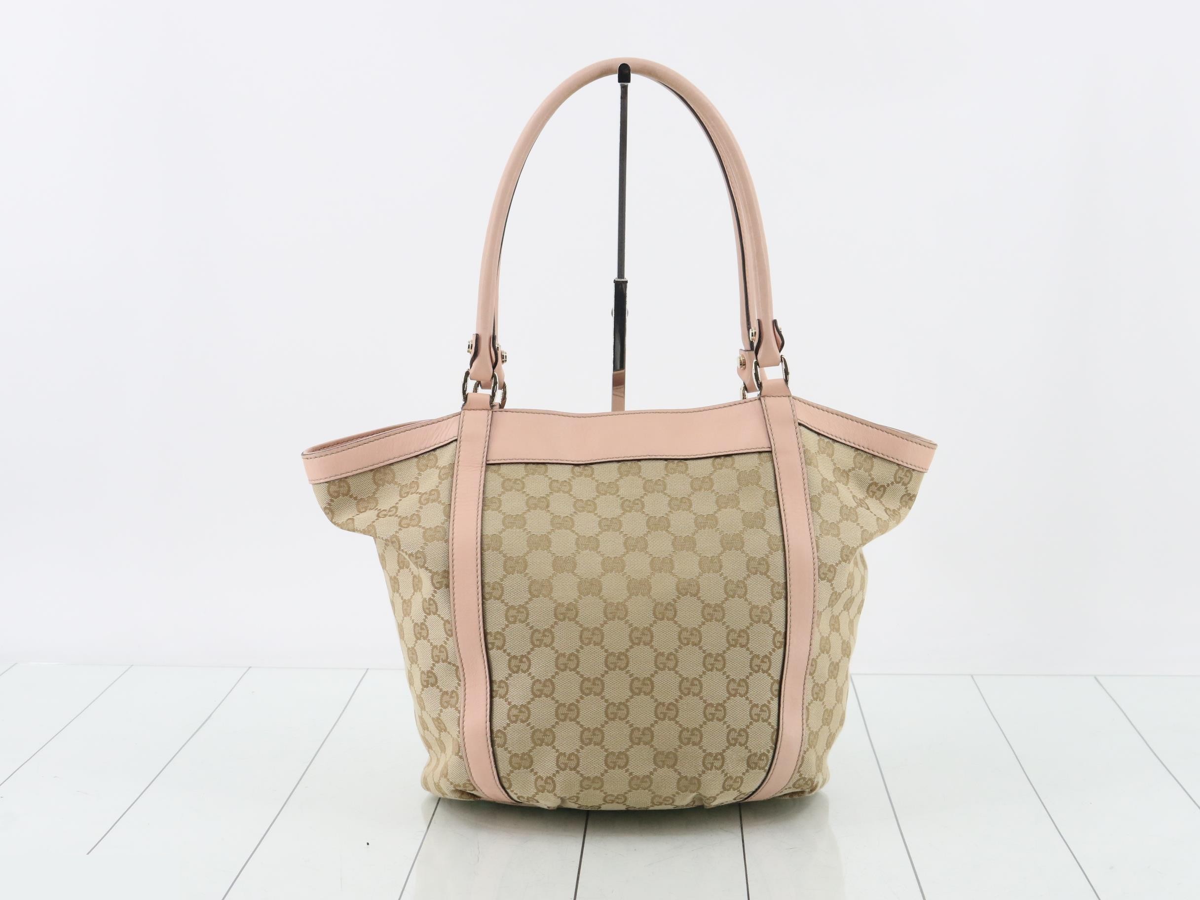 Tote bag, GG canvas, pink — view 2