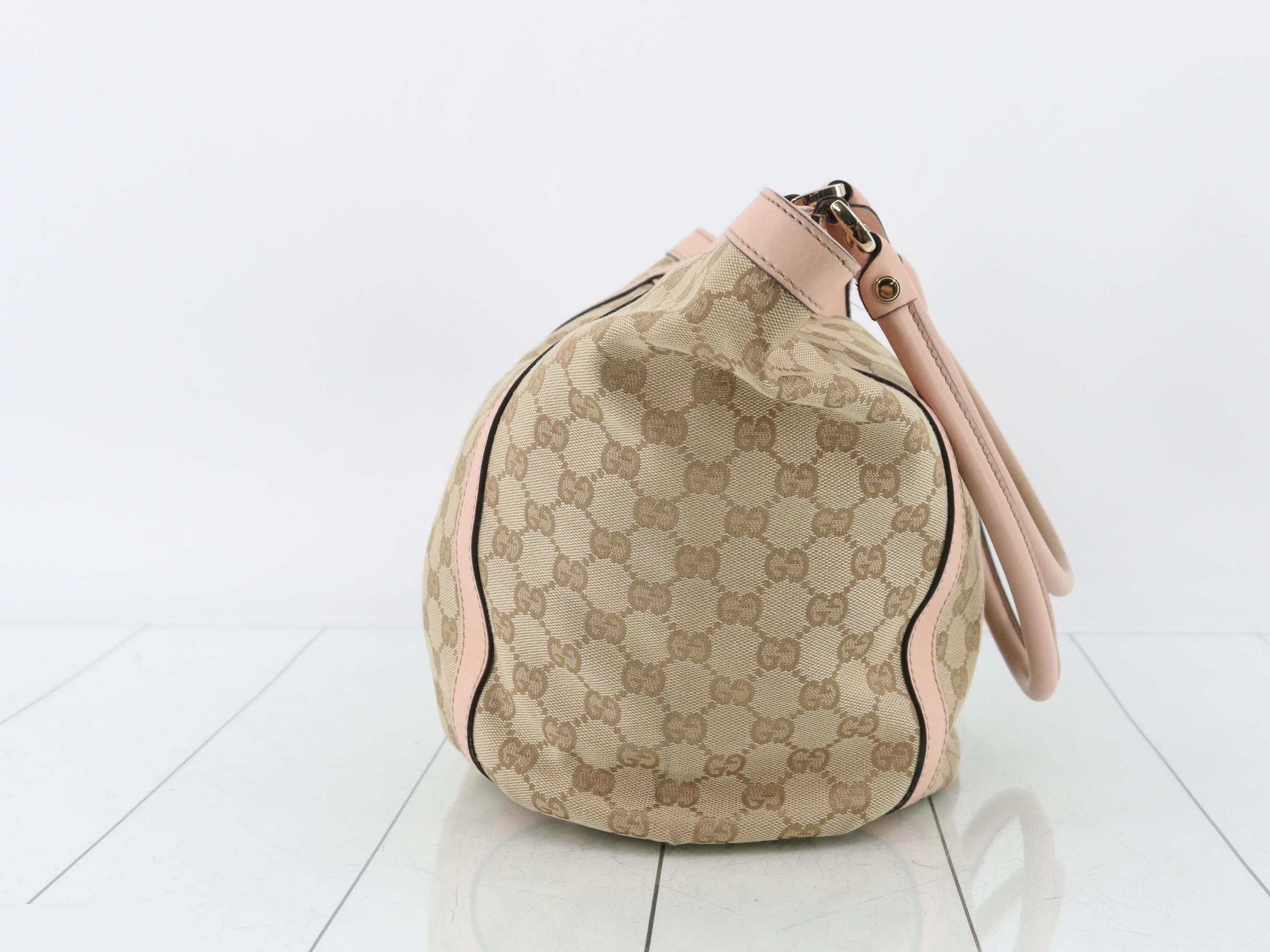 Tote bag, GG canvas, pink — view 3
