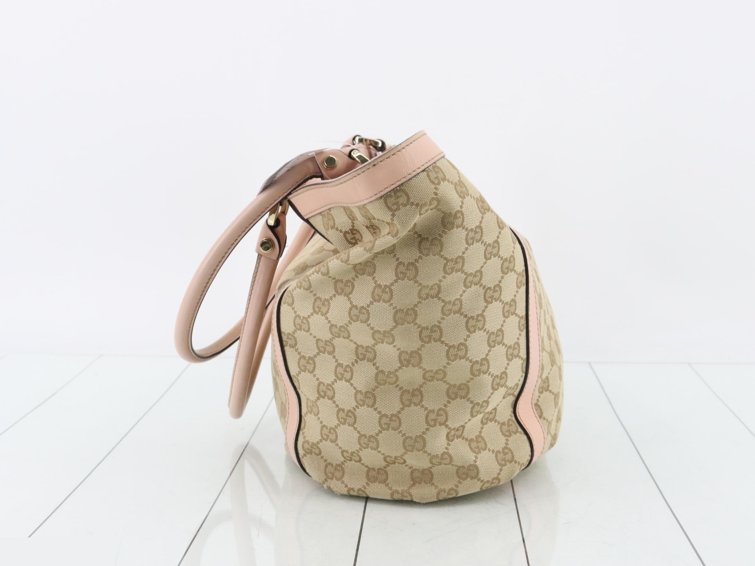 Tote bag, GG canvas, pink — view 4