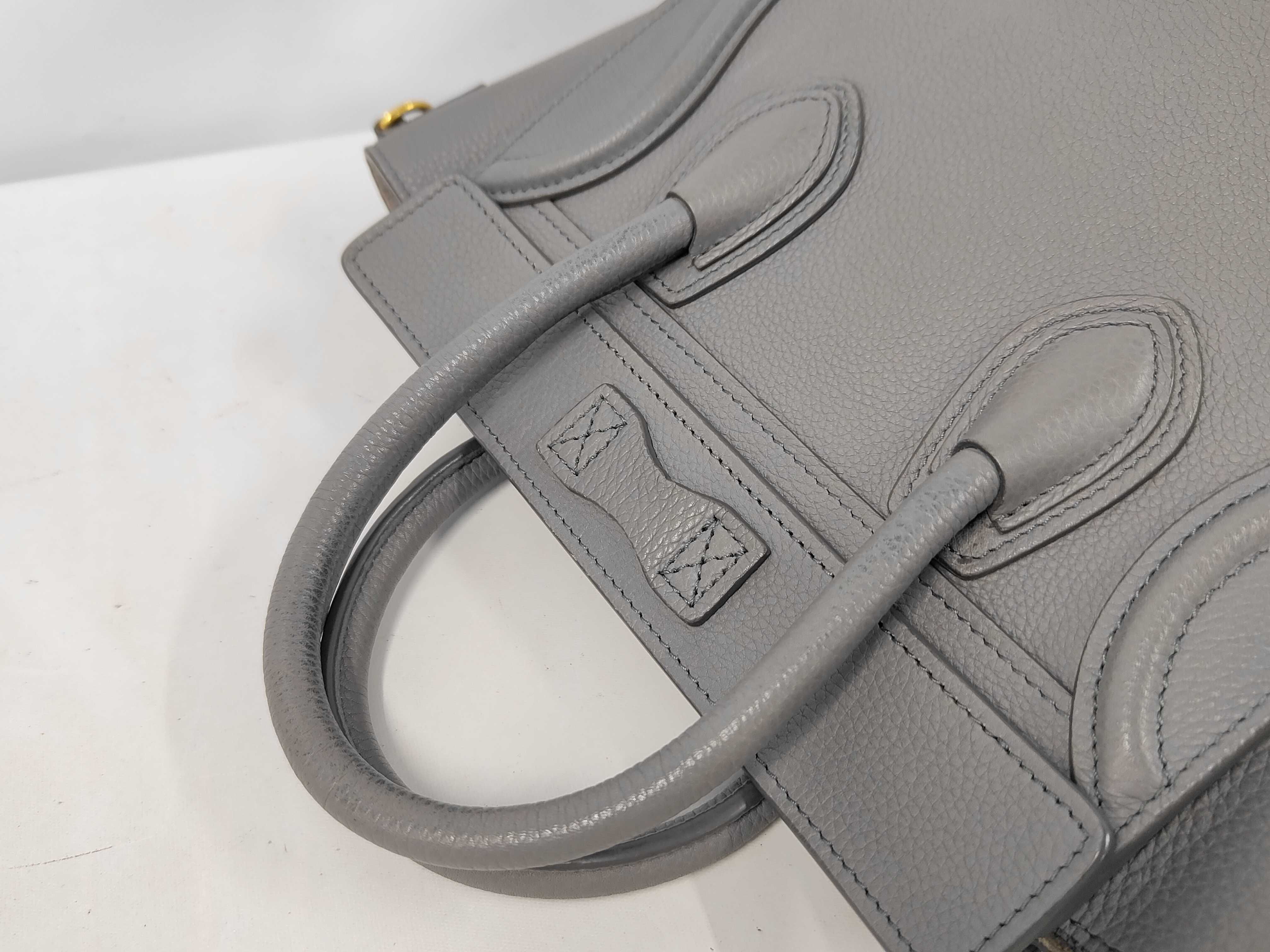 Luggage Nano Shopper Grey Handbag — view 5