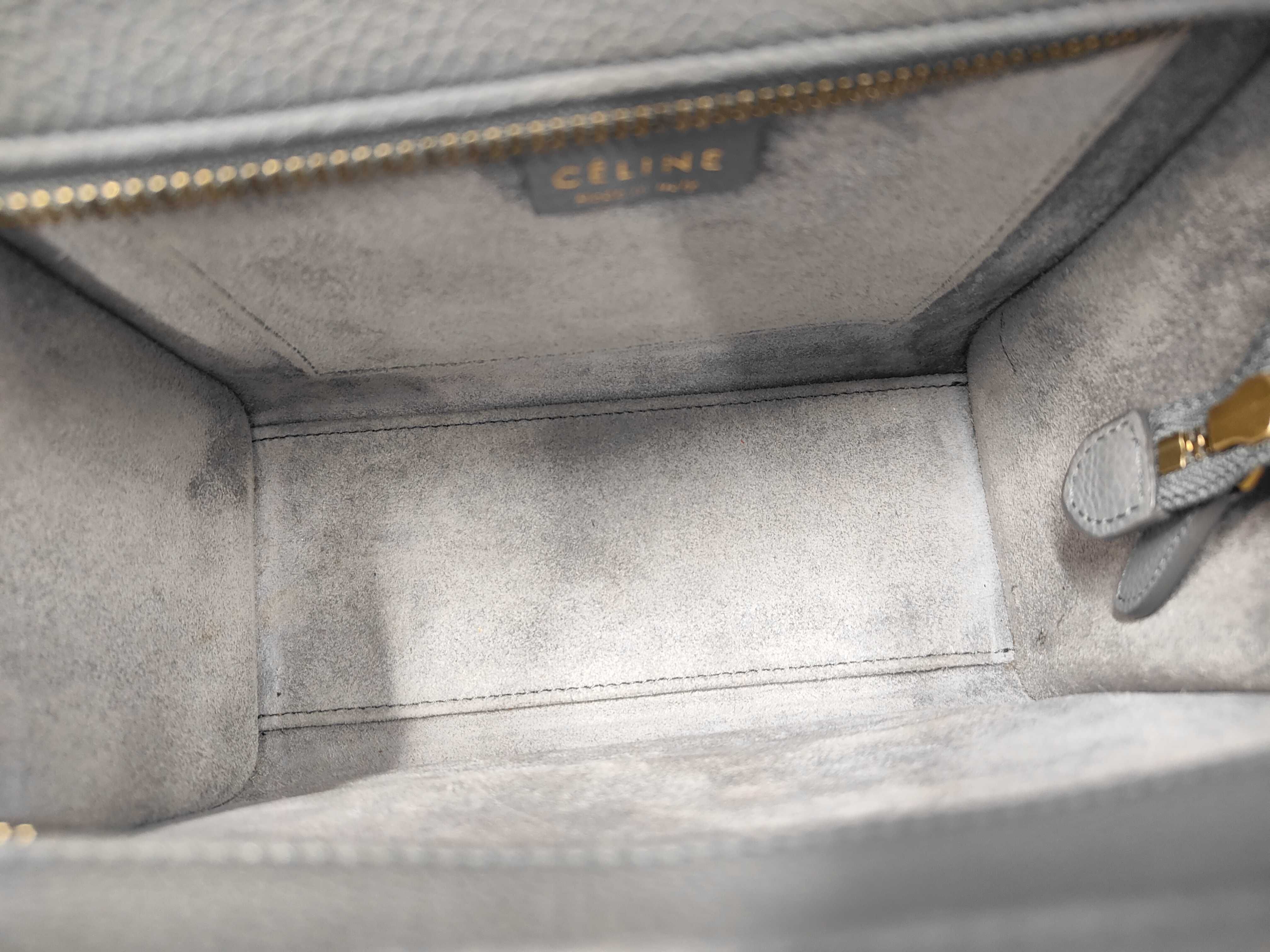 Luggage Nano Shopper Grey Handbag — view 8