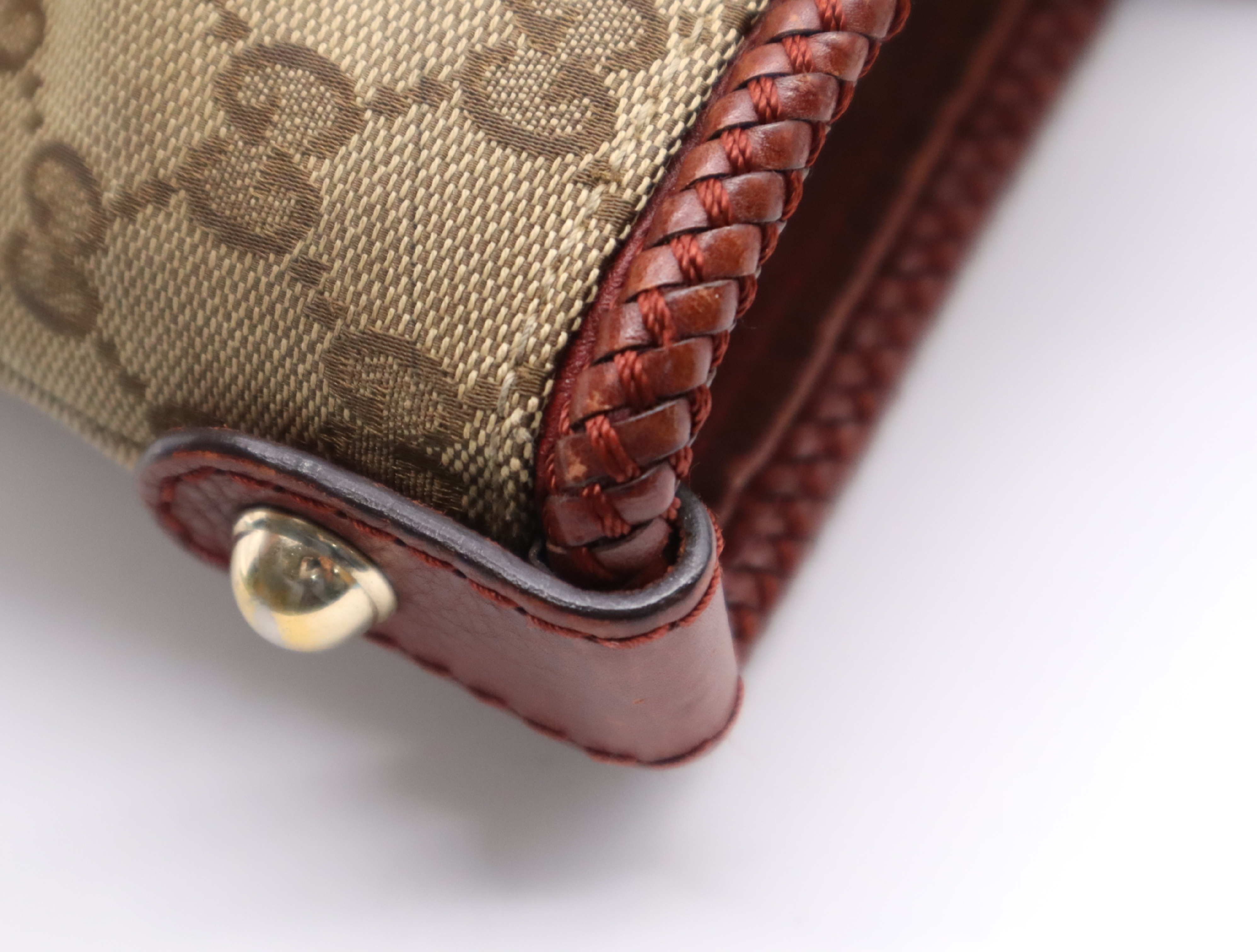 257031 GG Canvas Marrakech Tote Bag Beige Red Tote Bag — view 8