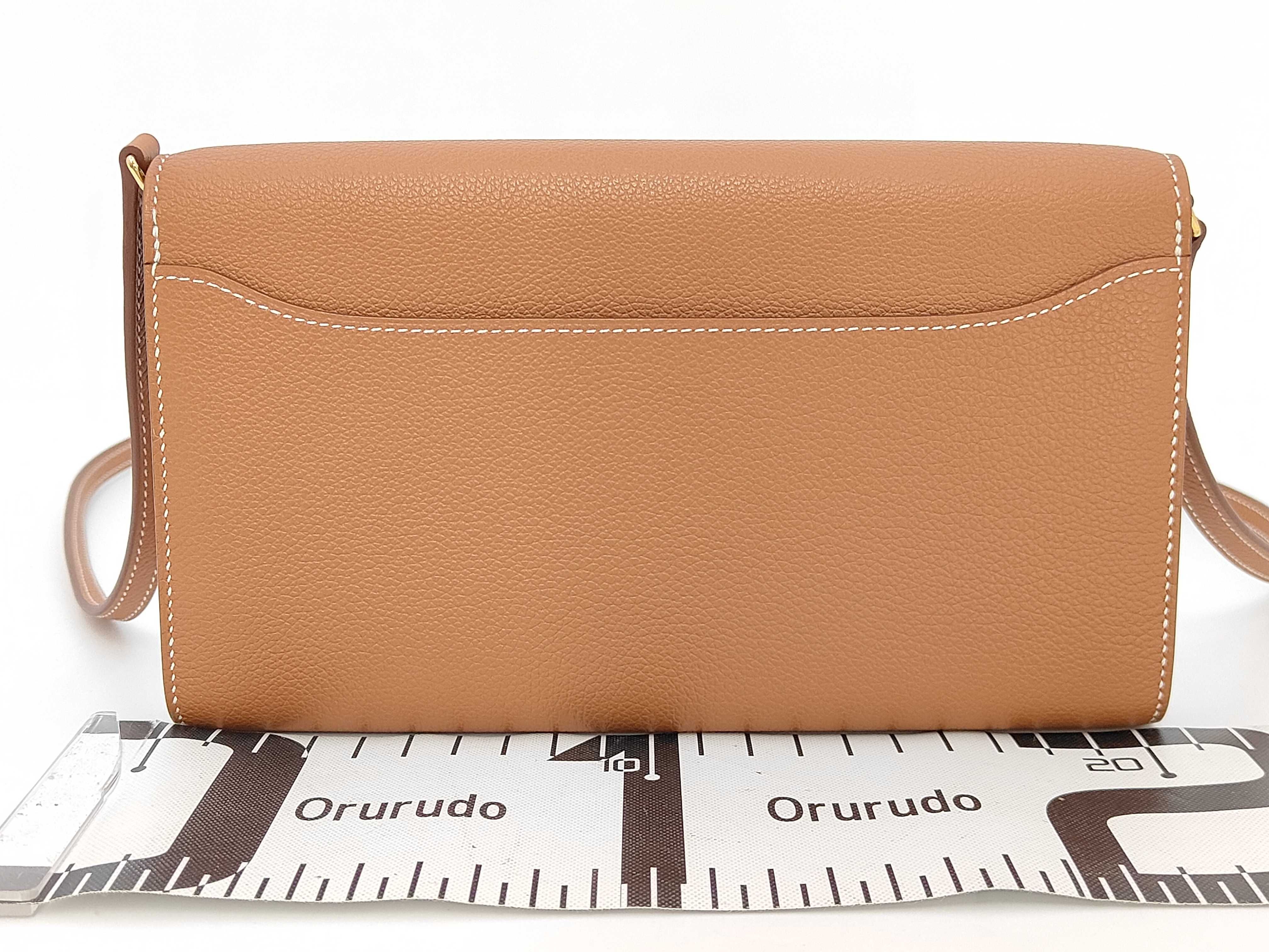 Constance Togo Evercolor Brown Shoulder Bag with Gold Hardware (K Stamp) — view 2