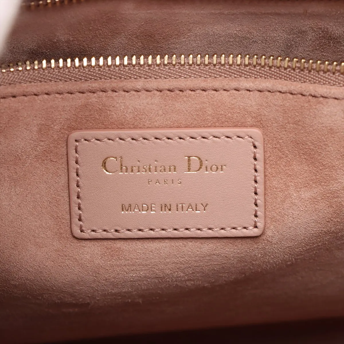 Lady Dior Cannage Large Leather 2-Way Handbag Pink — view 11