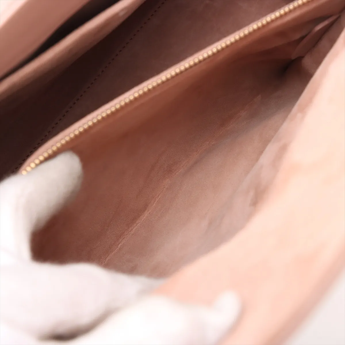 Lady Dior Cannage Large Leather 2-Way Handbag Pink — view 9