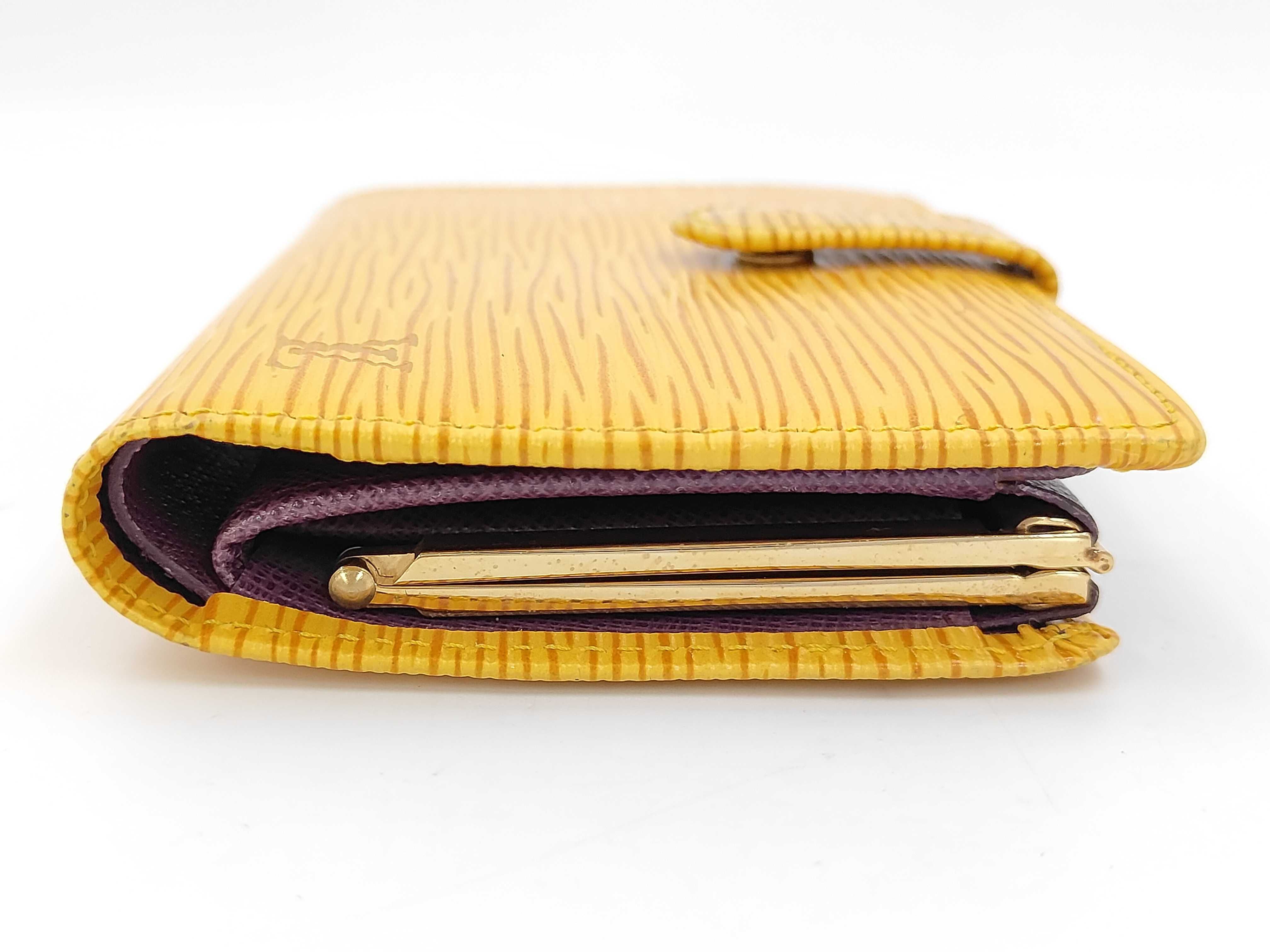 Epi Portemonnaie Viennois Epi Tassili Yellow Wallet — view 4
