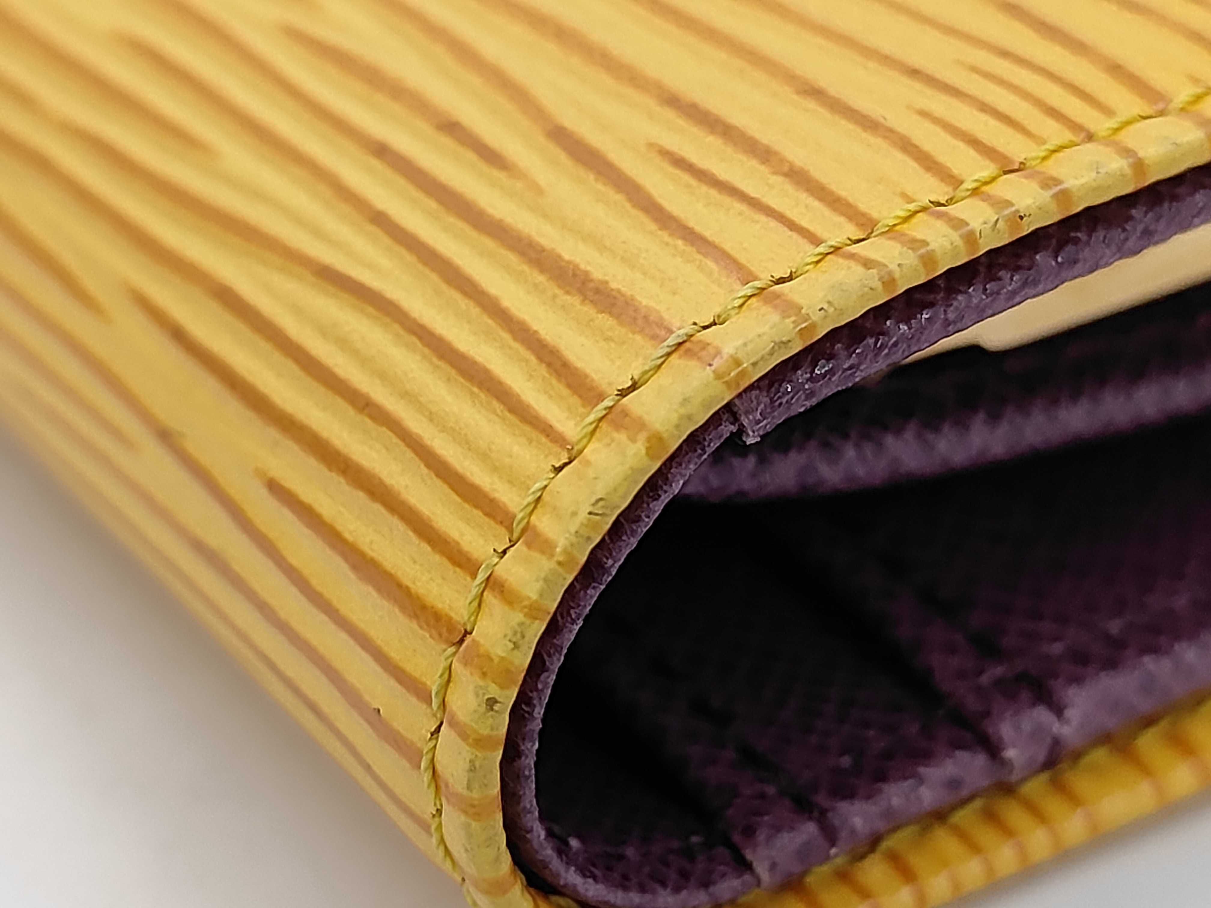 Epi Portemonnaie Viennois Epi Tassili Yellow Wallet — view 7