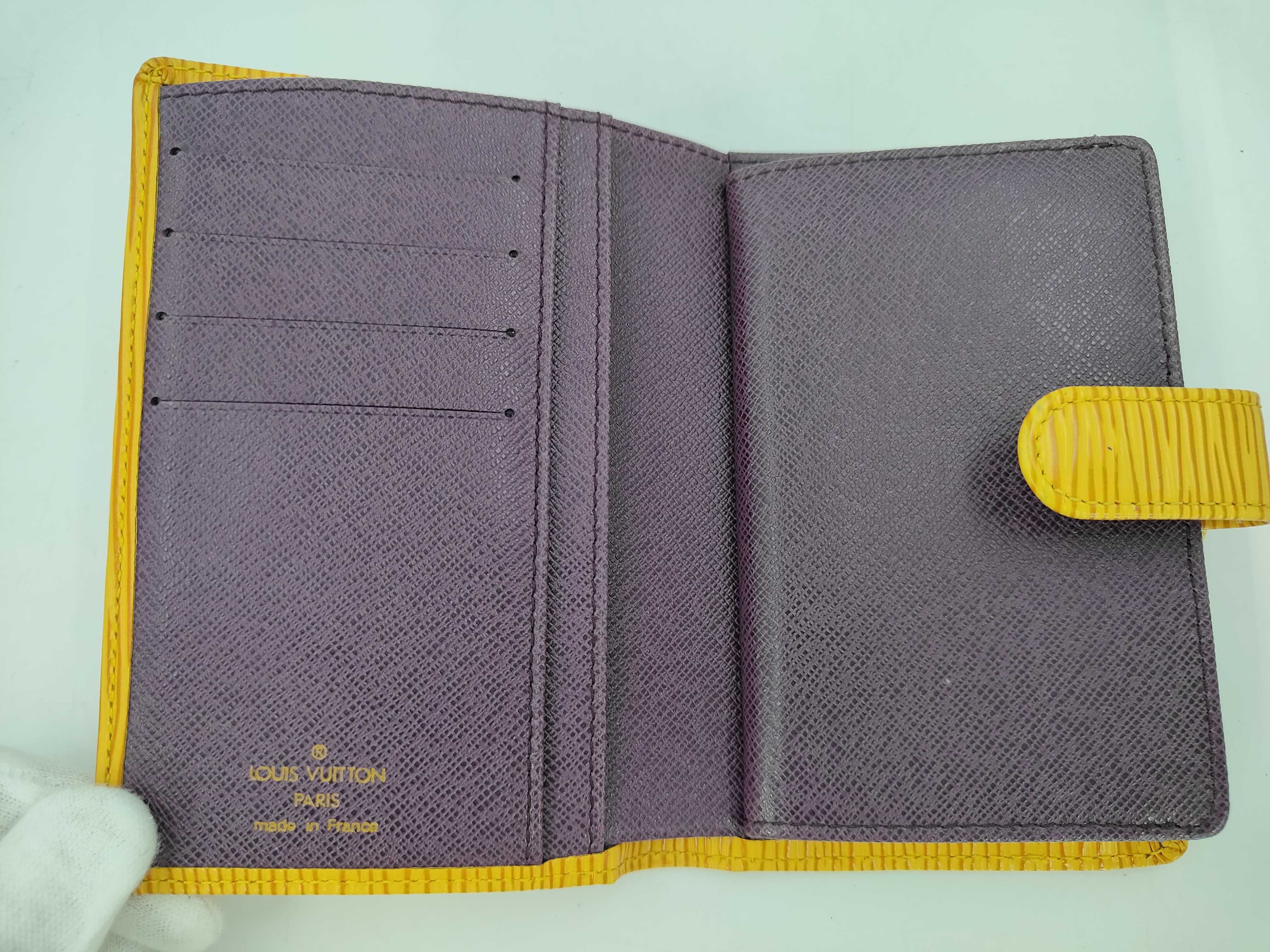 Epi Portemonnaie Viennois Epi Tassili Yellow Wallet — view 8