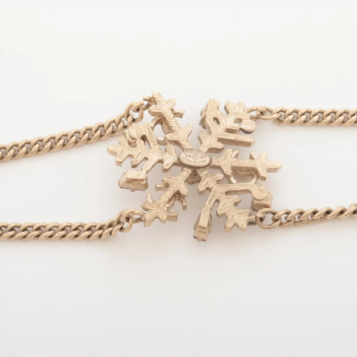 Coco Mark 05A Bracelet, GP x Rhinestone x Faux Pearl, Gold, — view 3