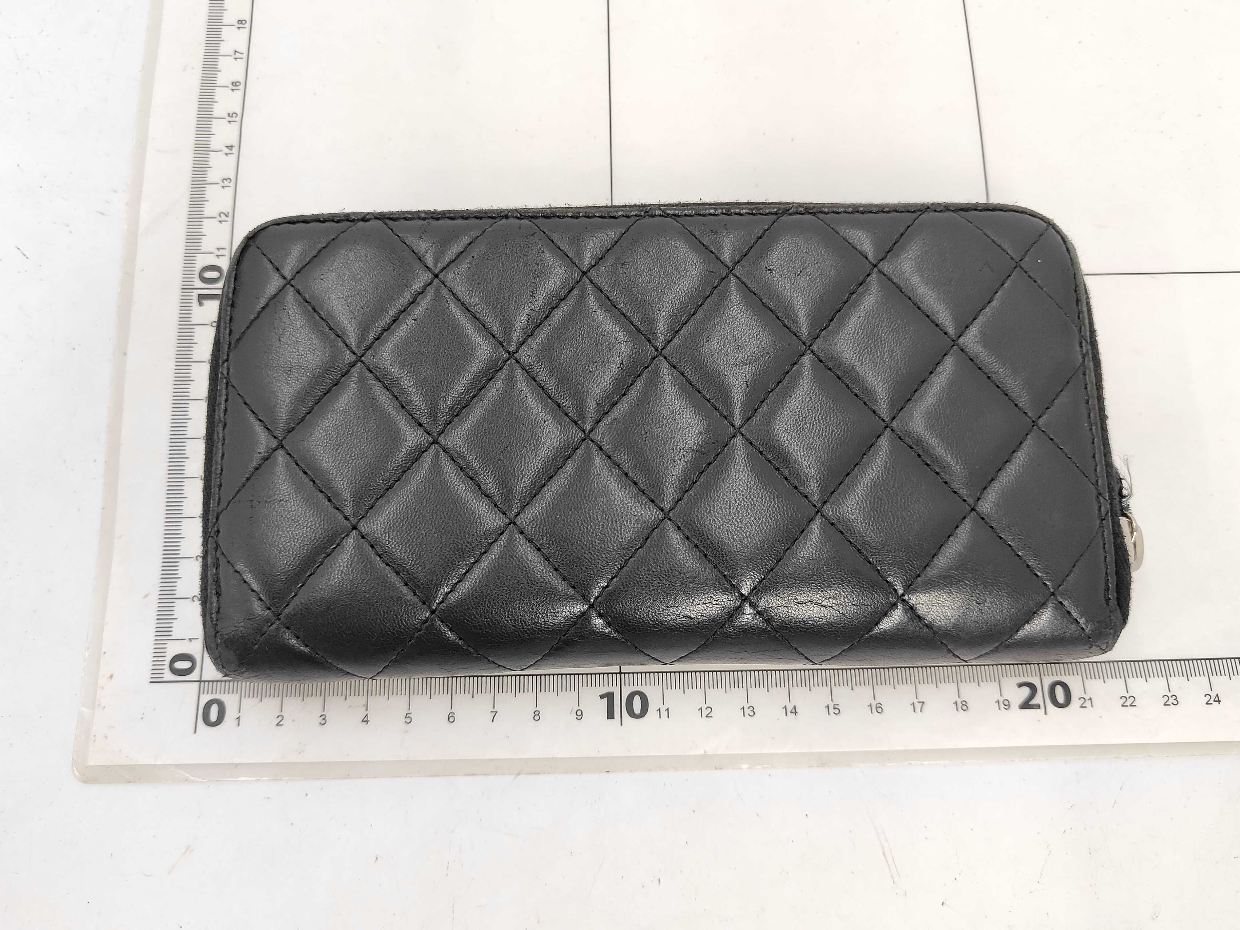 Coco Mark Lambskin Round Zip Long Wallet (with seal, card, and box) — view 2