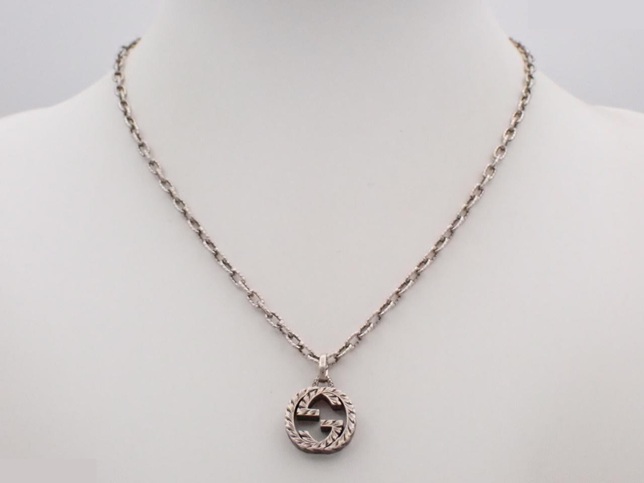 925/18.4g Interlocking G Arabesque Necklace — view 3