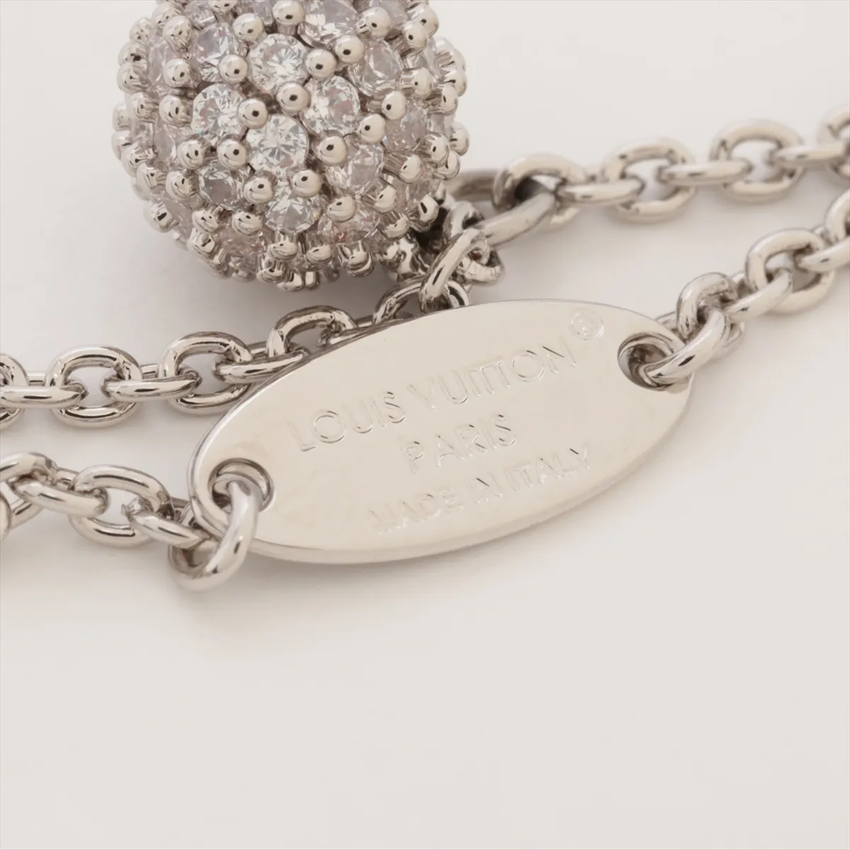 M1808A Bracelet LV Iconic Louisa Strass RM4265 Bracelet Metal x Rhinestone Silver — view 5