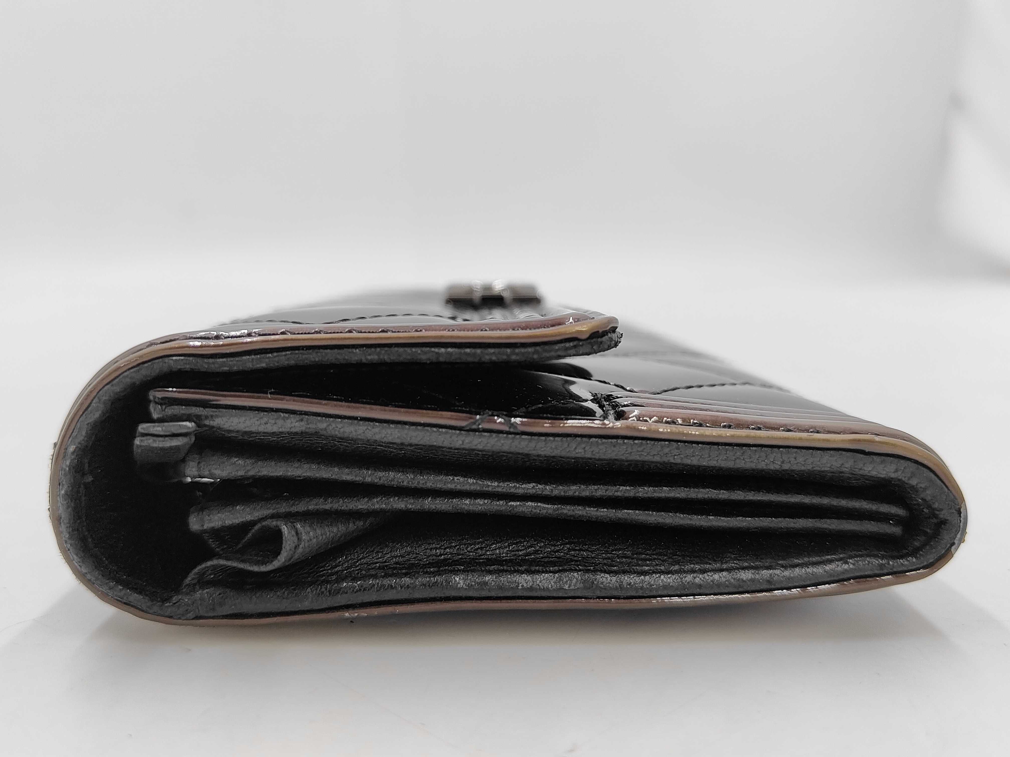 Boy Chanel Long Wallet, Enamel Black Wallet — view 6